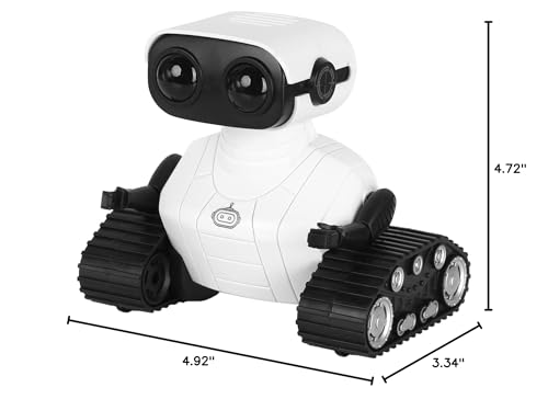 Hamourd Robot Toys for Boys Girls, Emo Robot with Walkie-Talkie Function, Gesture Sensing, Flexible Head & Arms, Programming Motion, Dance Moves, Music, Multi-Mode LED Eye, Toys for Ages