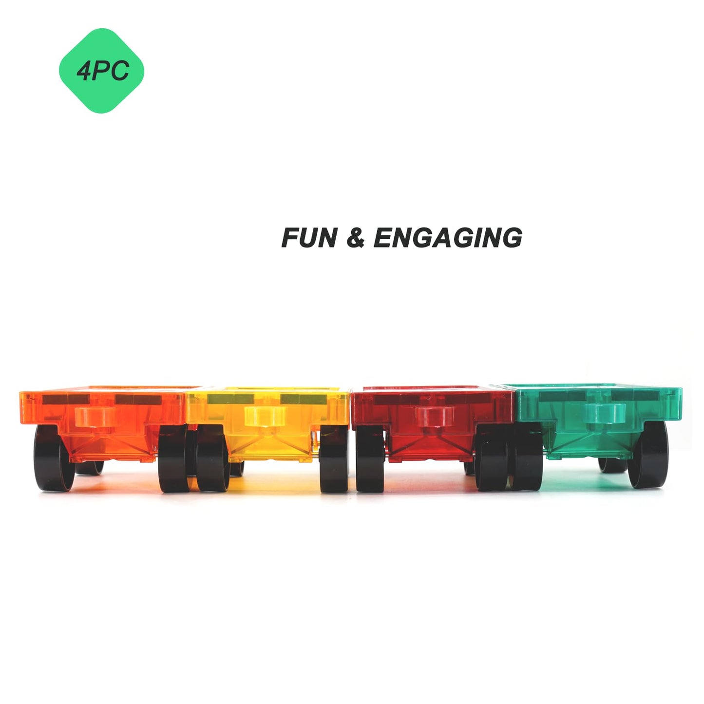 Magnetic Tiles Car Set Truck Kit Toys