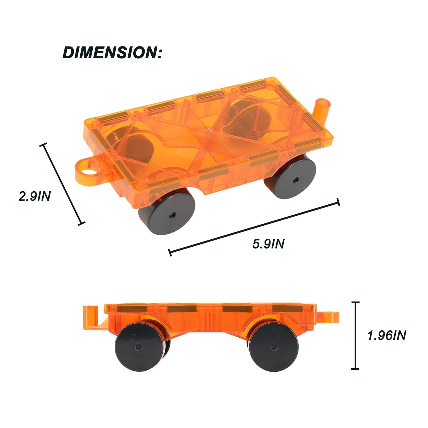 Magnetic Tiles Car Set Truck Kit Toys