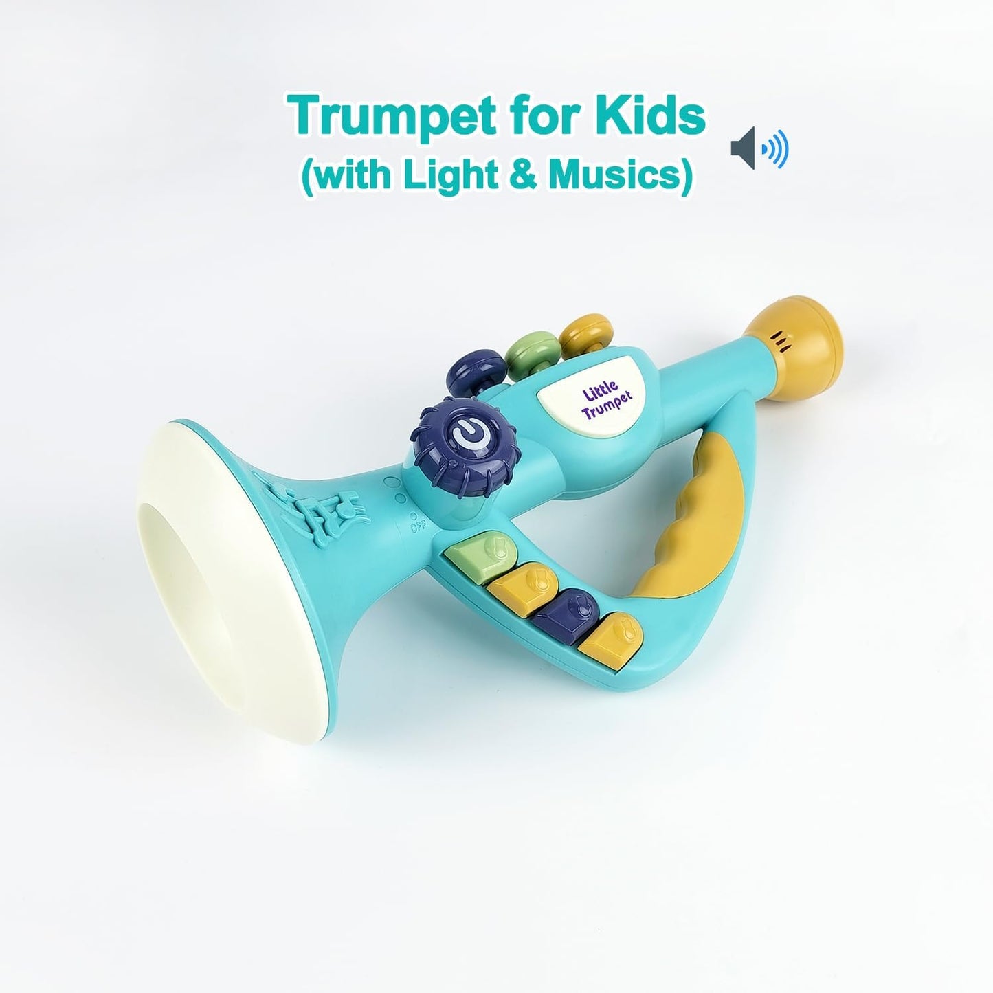 Toddler Musical Instruments Toy, Trumpet, Harmonica, Recorder Flute for Kids Baby, Musical Toys Set for Children, Gifts for Boys Girls Ages 2 3 4 5, Blue