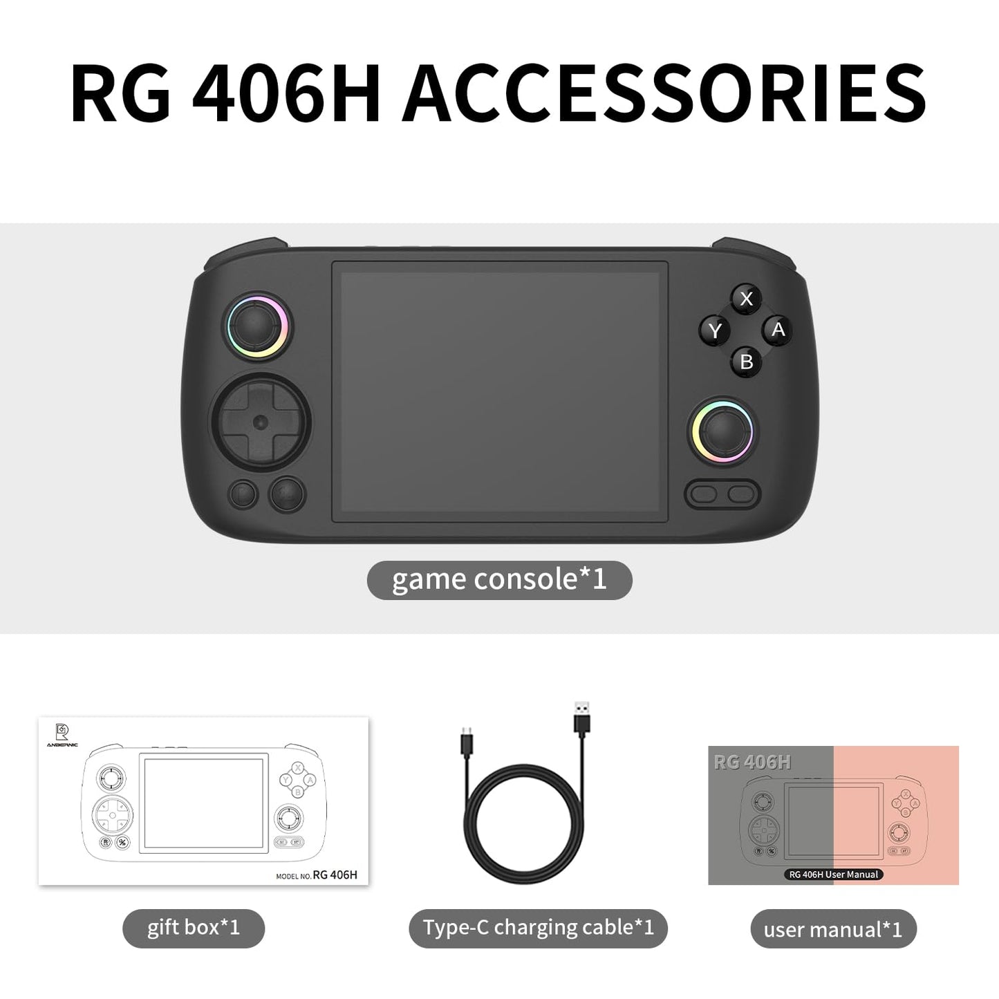 RG406H Retro Handheld Game Console