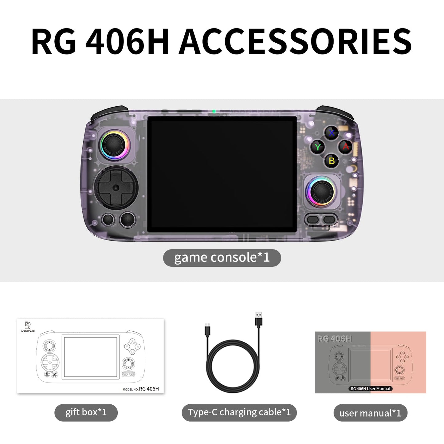 RG406H Retro Handheld Game Console