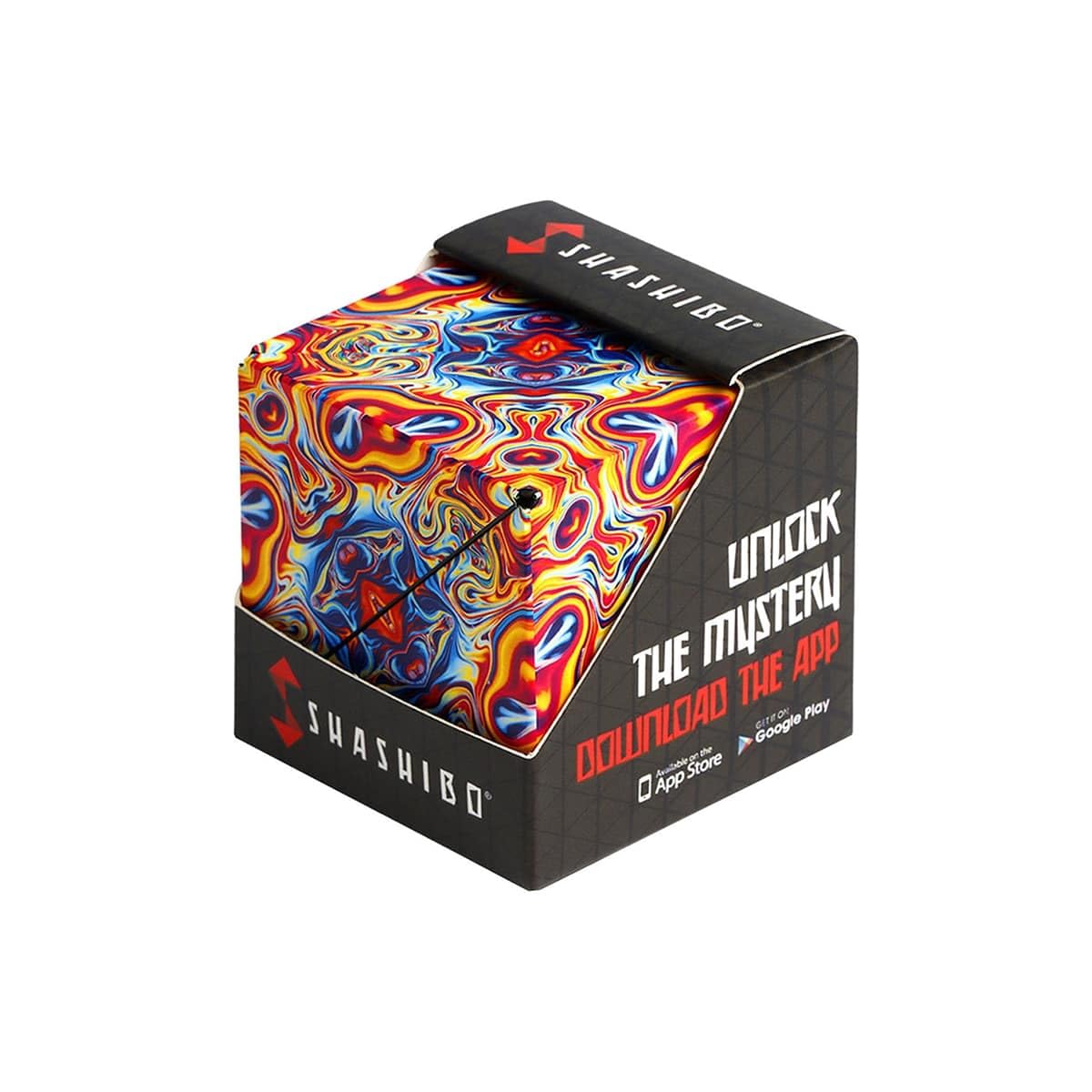 Shashibo Shape Shifting Box - STEM Magnetic Fidget Cube That Transforms Into Over 70 Shapes, Download Fun in Motion Toys Mobile App (Spaced Out)