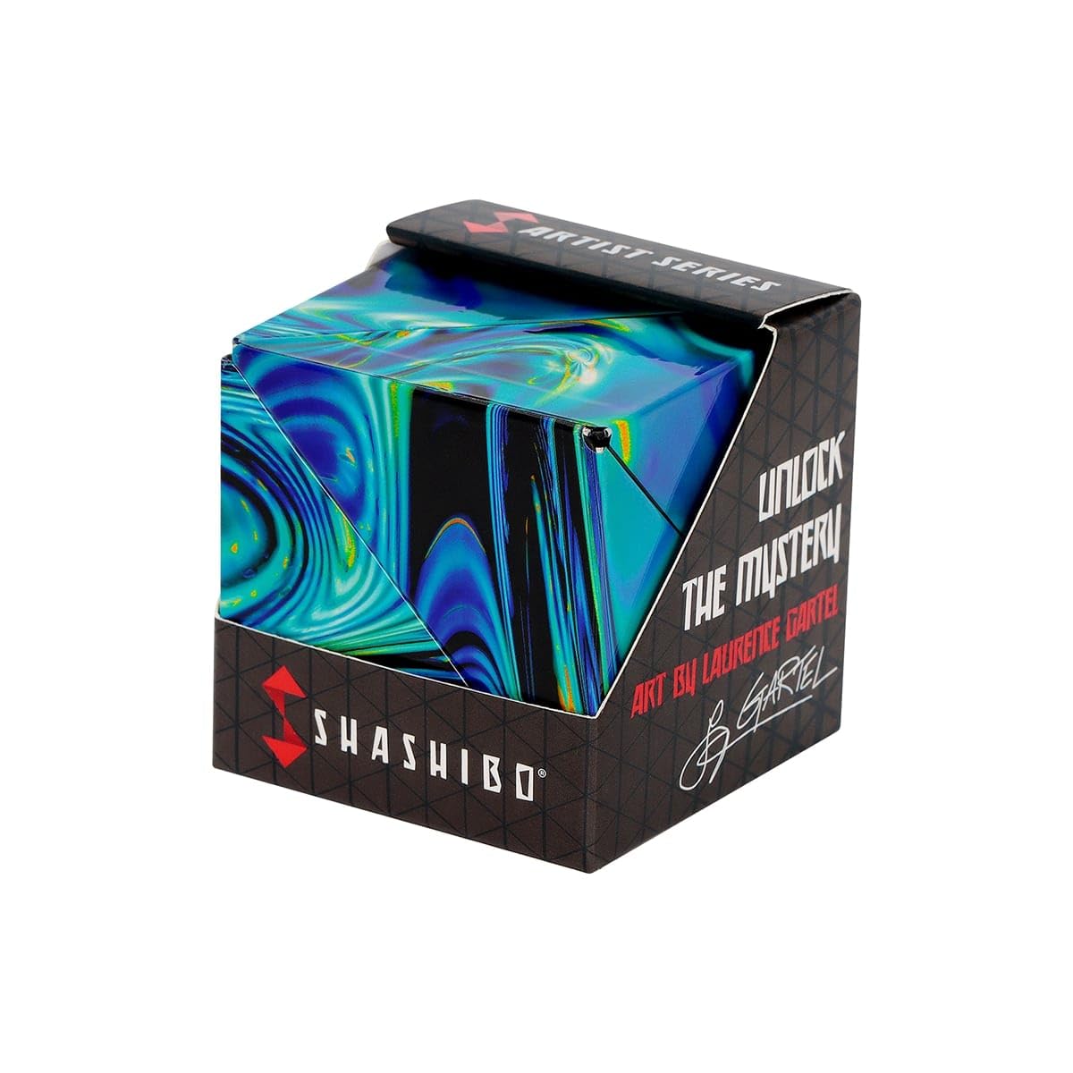 Shashibo Shape Shifting Box - STEM Magnetic Fidget Cube That Transforms Into Over 70 Shapes, Download Fun in Motion Toys Mobile App (Spaced Out)