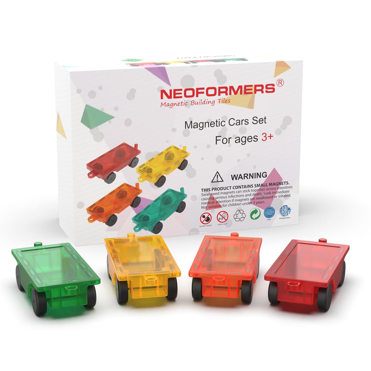 Magnetic Tiles Car Set Truck Kit Toys