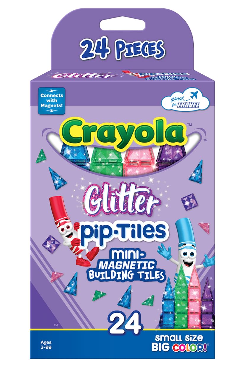 Crayola Mini Magnetic PIP-Tiles, Bold Colors