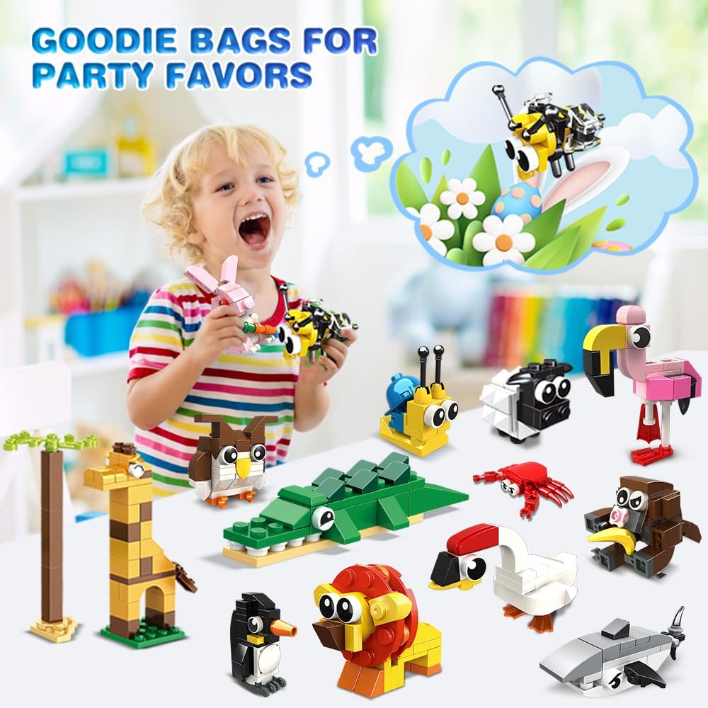 20 Pack Animals Building Blocks Toy for Easter