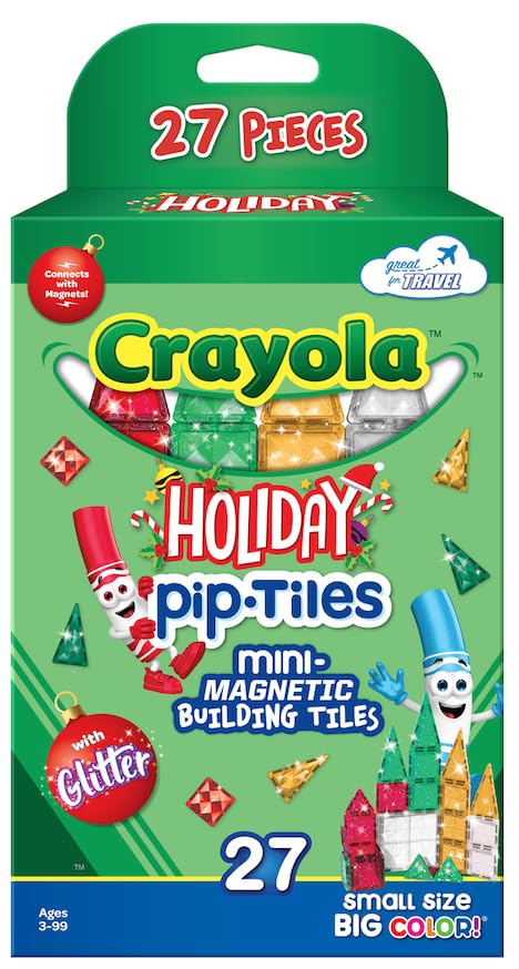 Crayola Mini Magnetic PIP-Tiles, Bold Colors