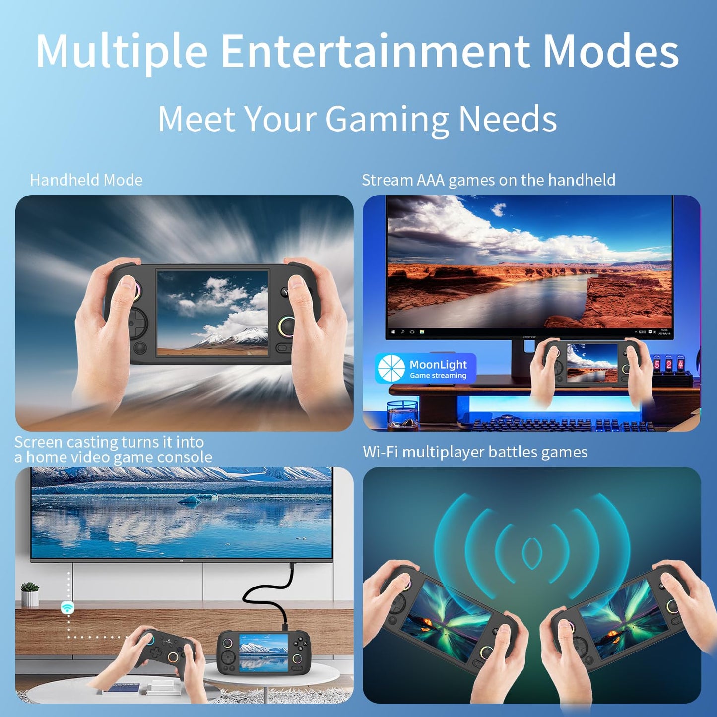 RG 406H Retro Handheld Game Console with 4-inch IPS Screen