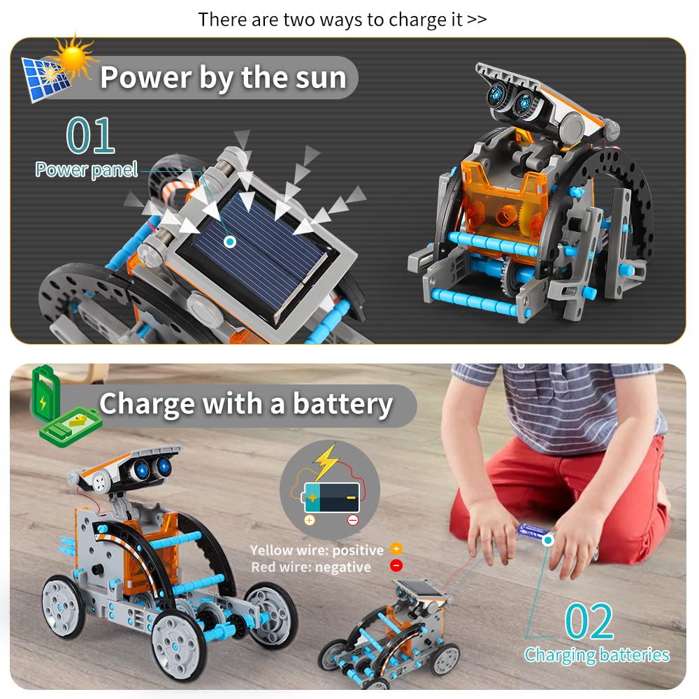 STEM Solar Robot Kit Toys Gifts f