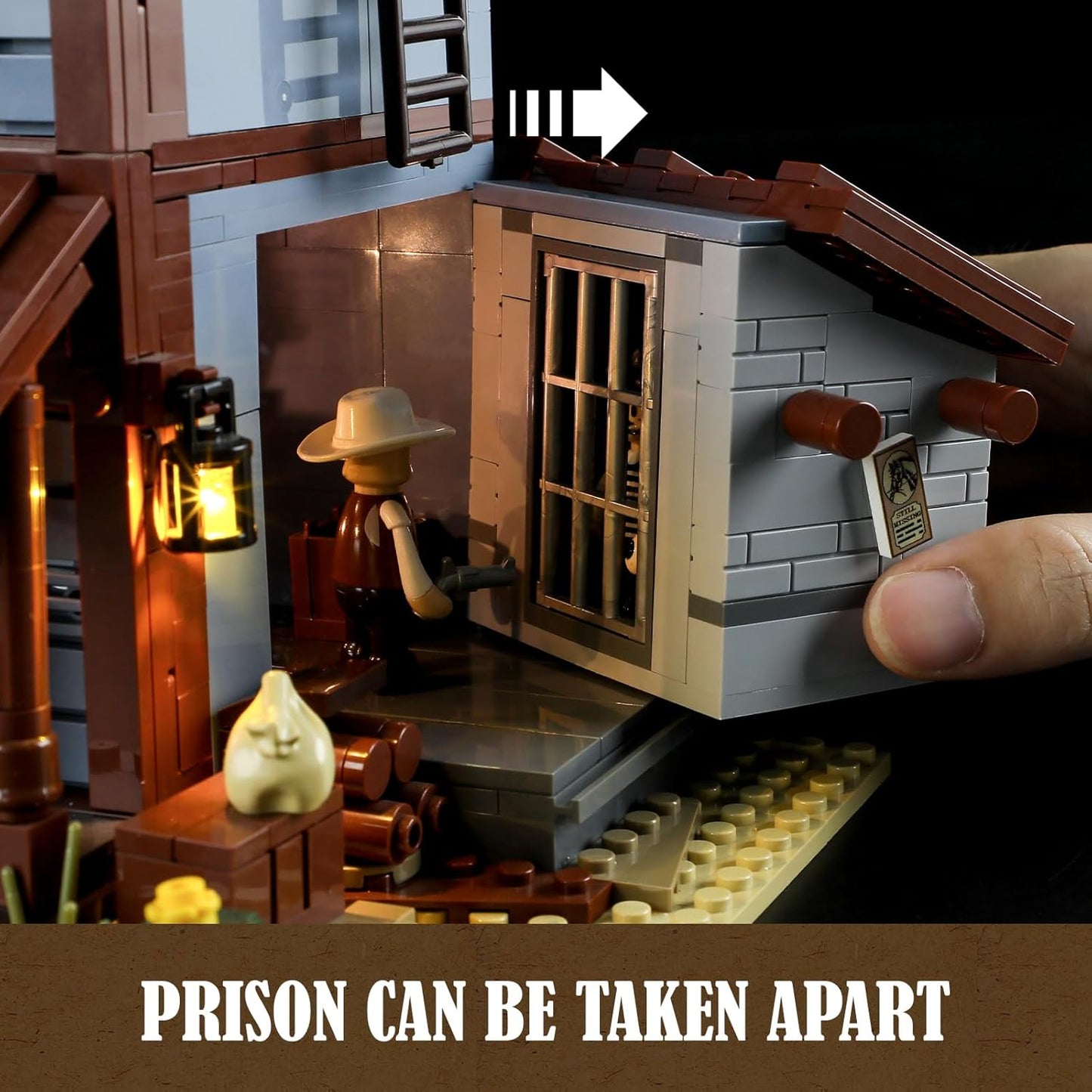 Sheriff's-Office Lighting Building-Bricks Set