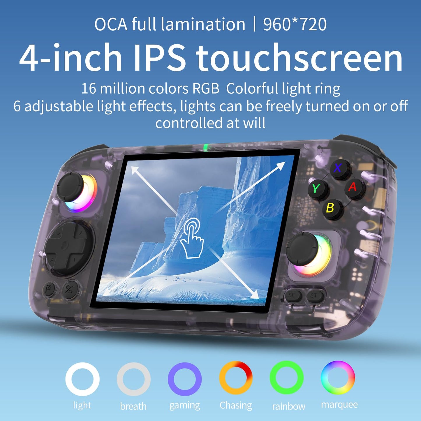 RG 406H Retro Handheld Game Console with 4-inch IPS Screen