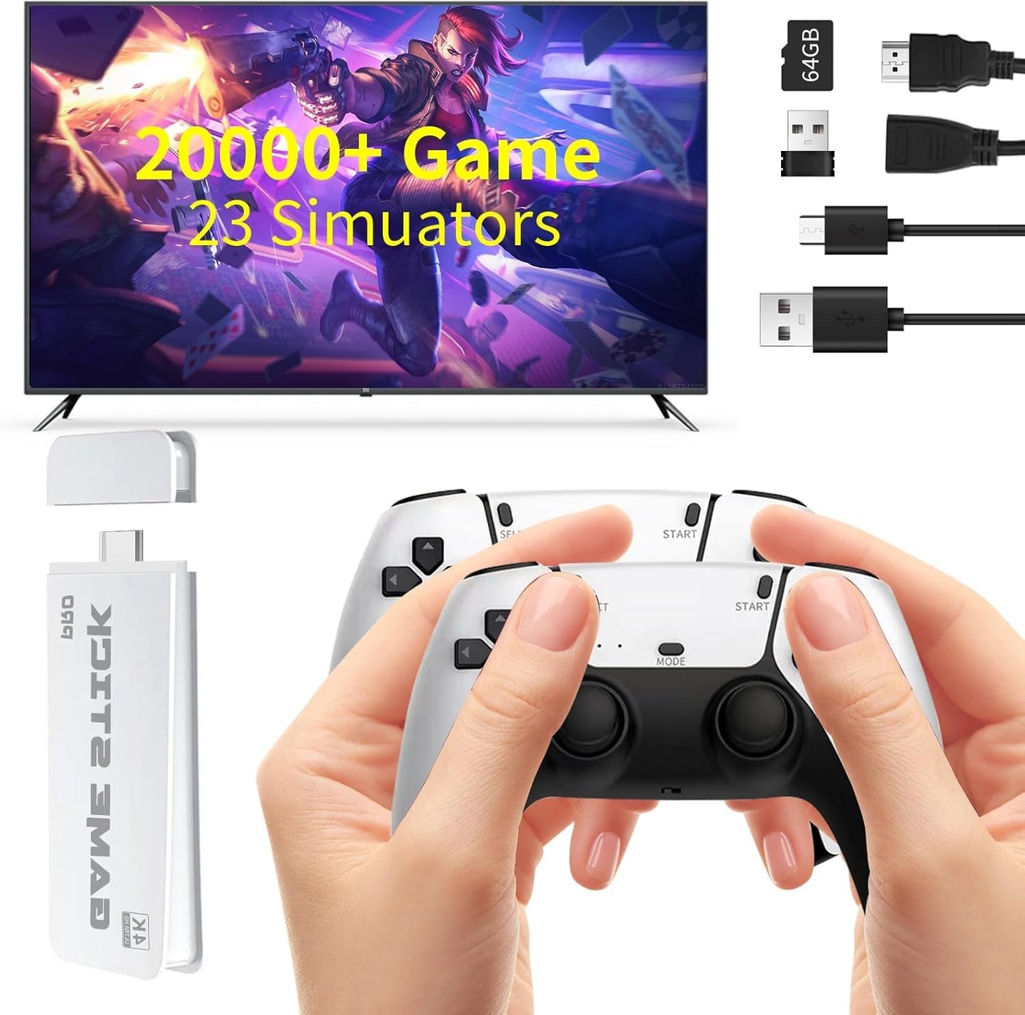 Wireless Retro Handheld Game Console