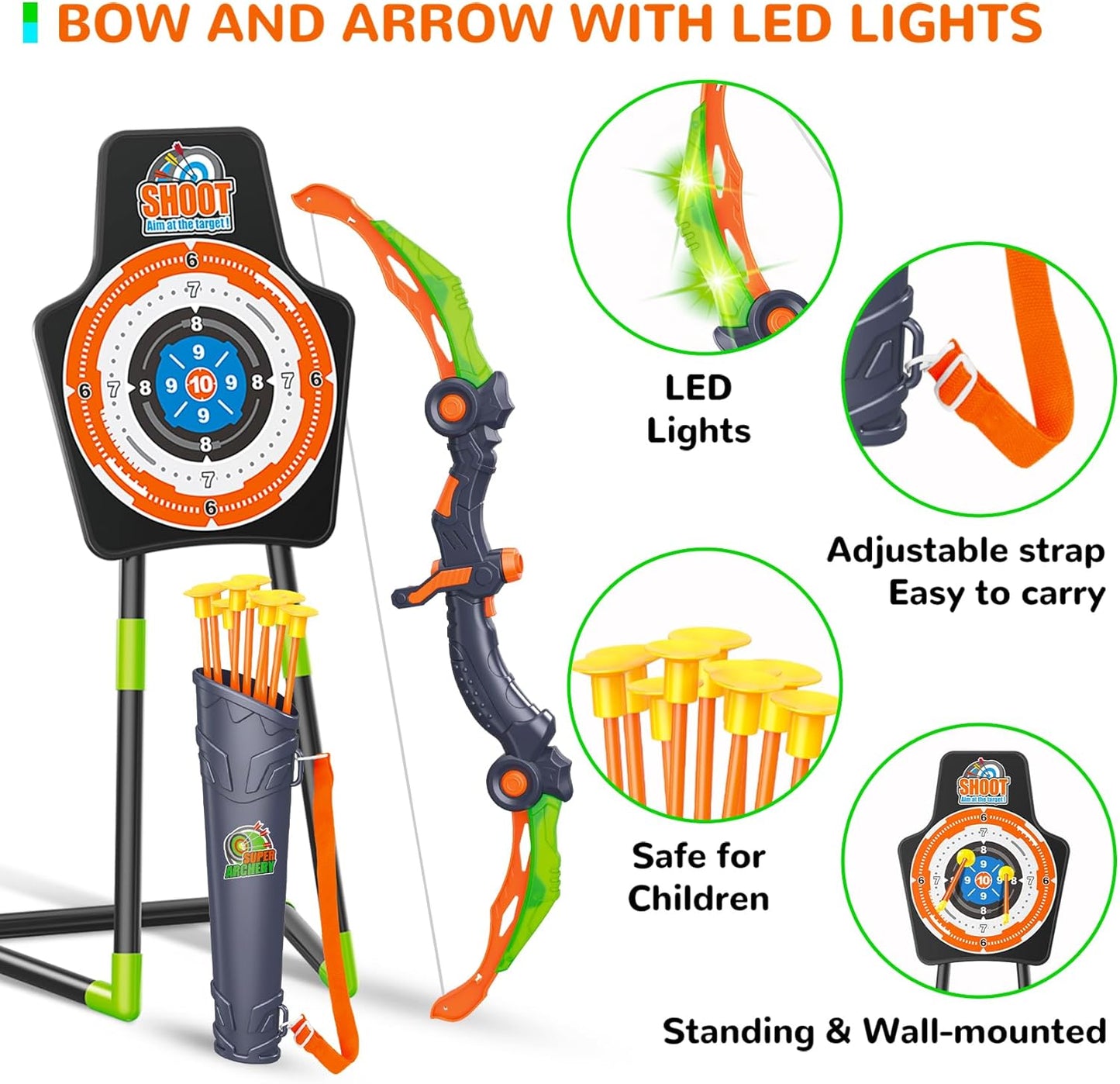 LED Archery Set for Kids