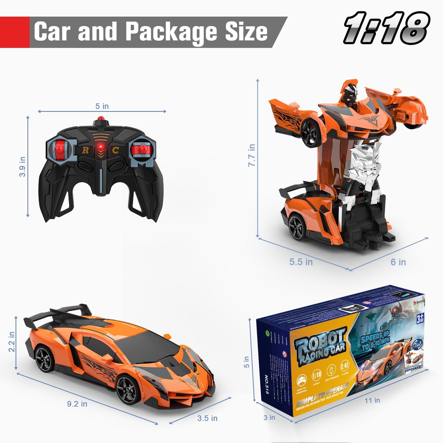 BLUEJAY Transform Rc Cars
