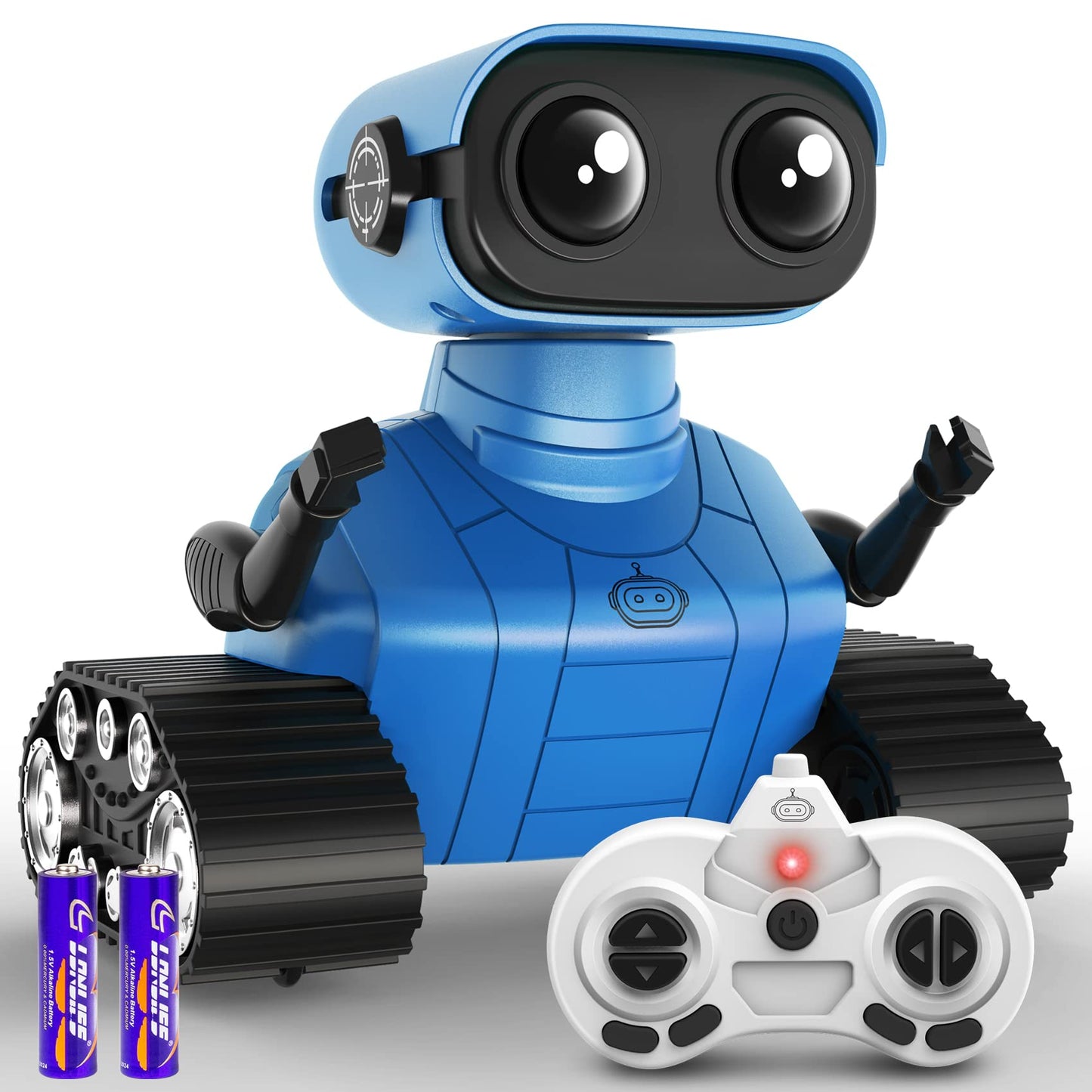 Hamourd Robot Toys for Boys Girls, Emo Robot with Walkie-Talkie Function, Gesture Sensing, Flexible Head & Arms, Programming Motion, Dance Moves, Music, Multi-Mode LED Eye, Toys for Ages
