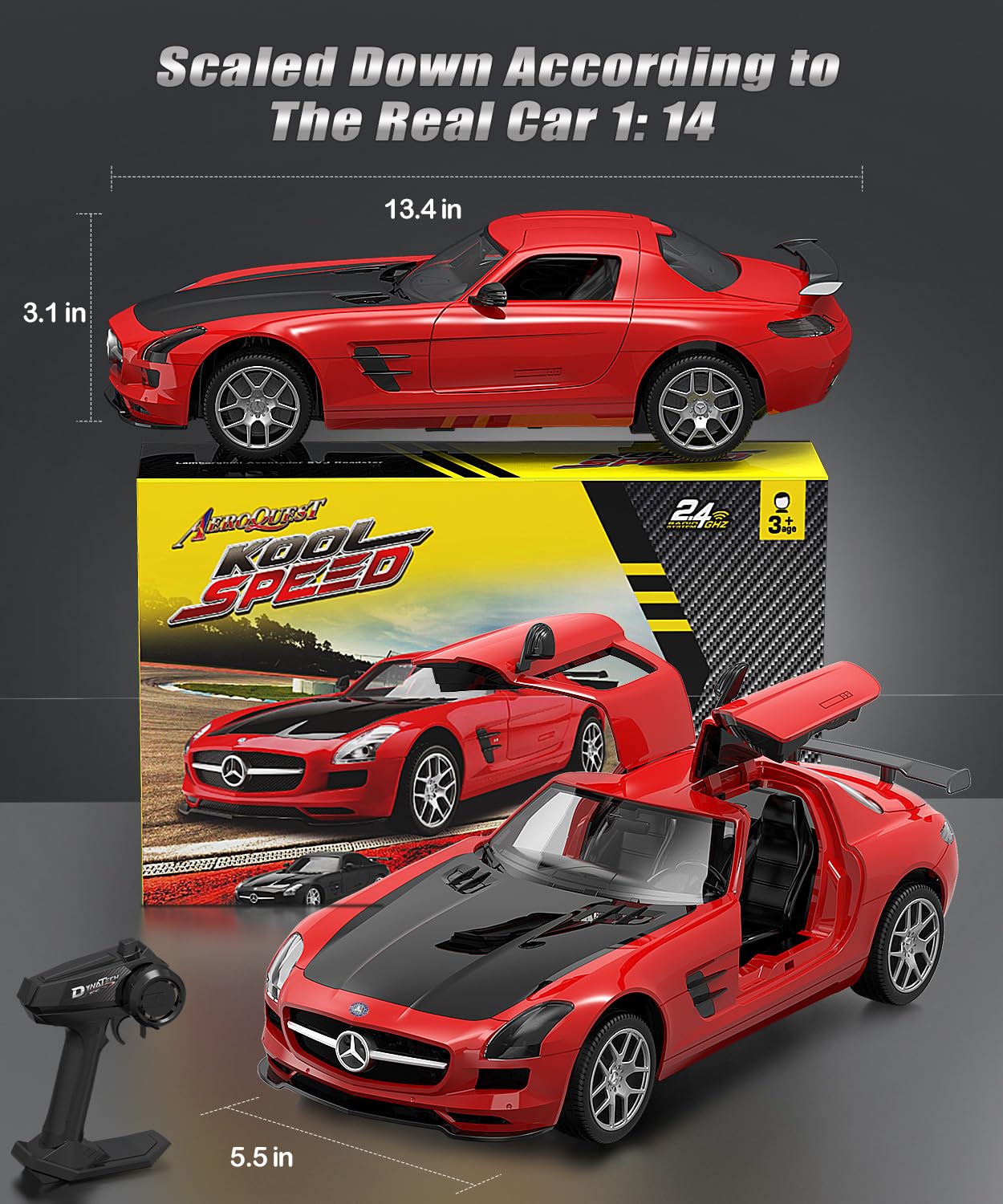 Officially Licensed Mercedes-Benz AMG GT 1:14 RC Race Car