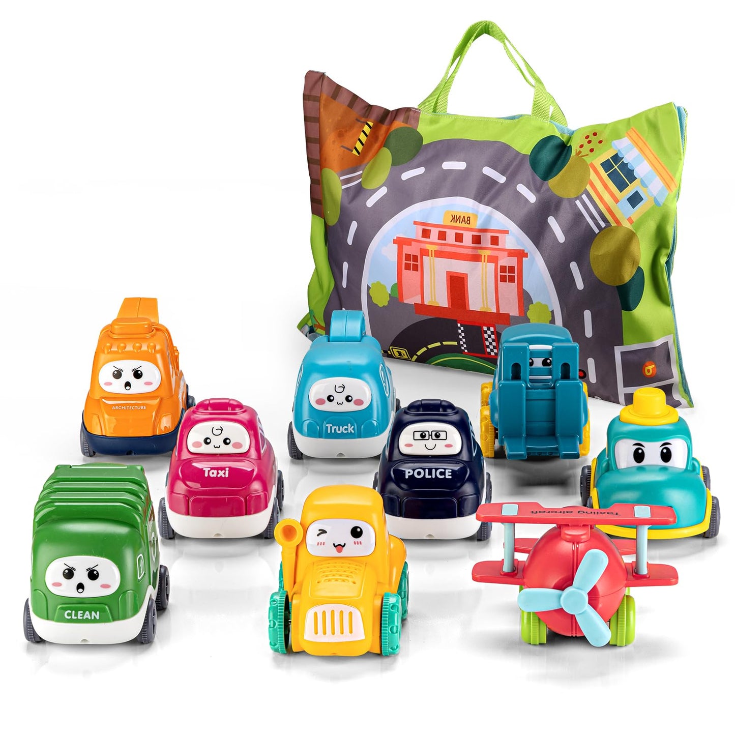 Baby Cranes Car Toys with Playmat