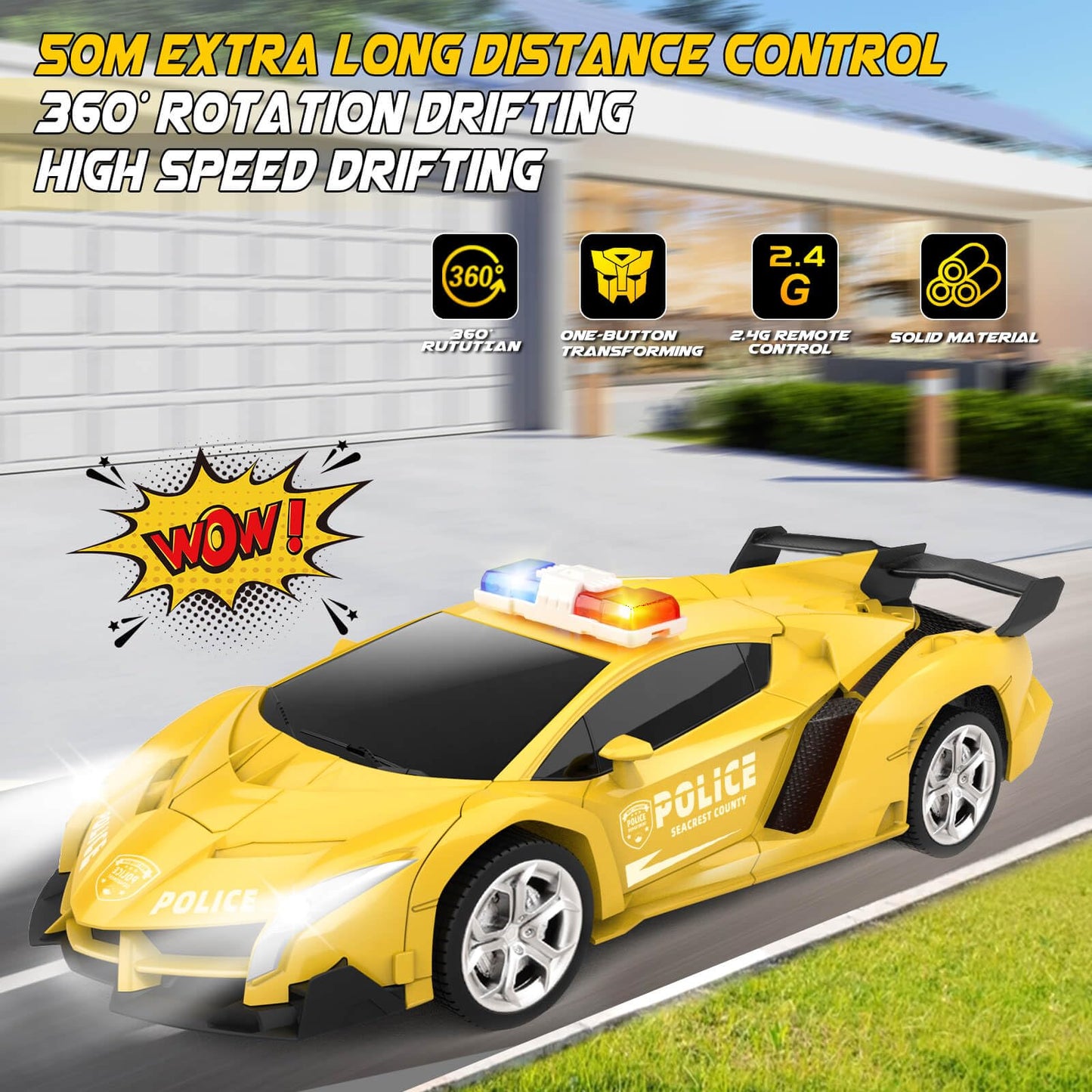 Transform Remote Control Car Toy for Kids