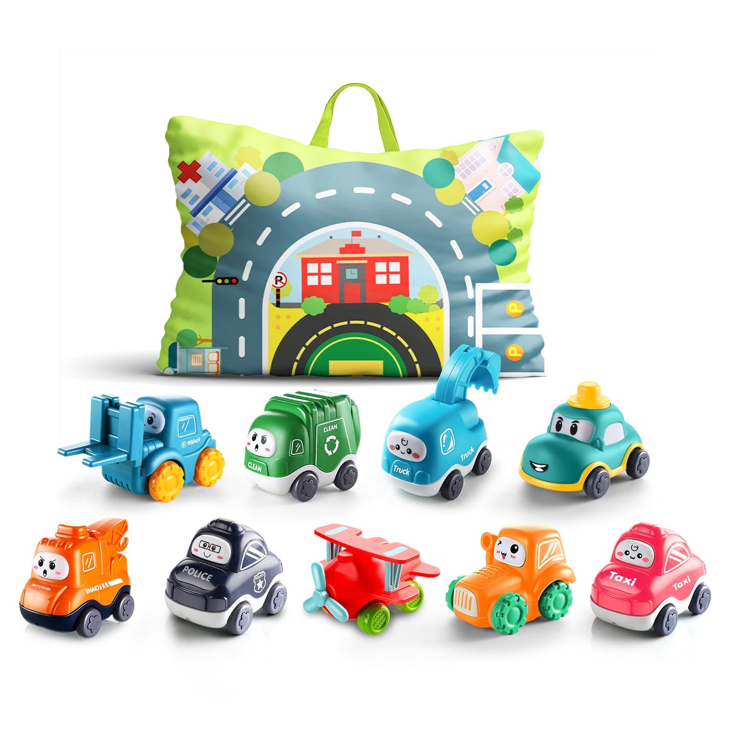 Baby Cranes Car Toys with Playmat
