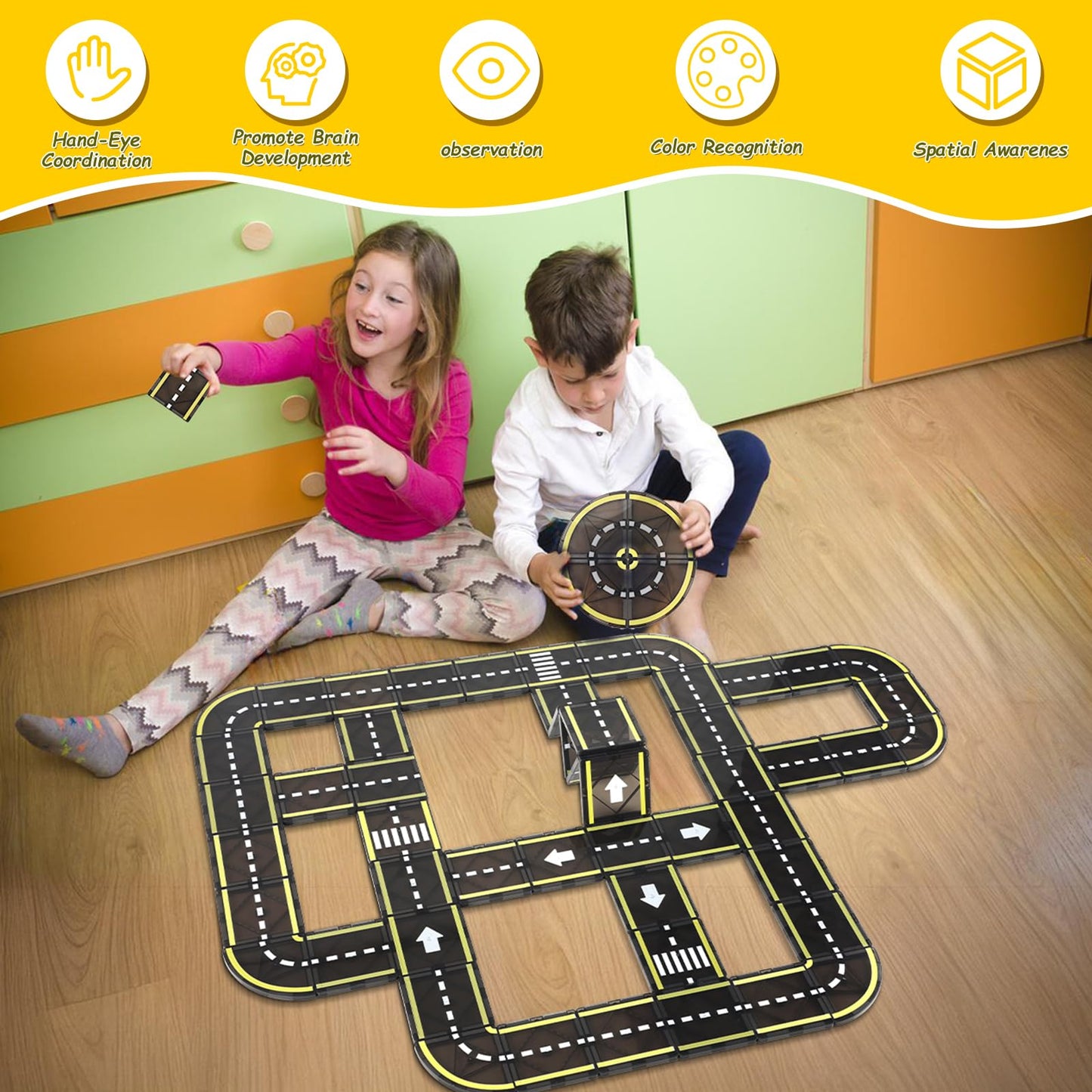 102PCS Ice Castle Magnetic Tiles, 3D Building Blocks STEM Educational Kids Toys for Pretend Play, 3 4 5 6 7 8 Year Old Birthday Gifts for Boys and Girls, Preschool Learning Toys for Birthday