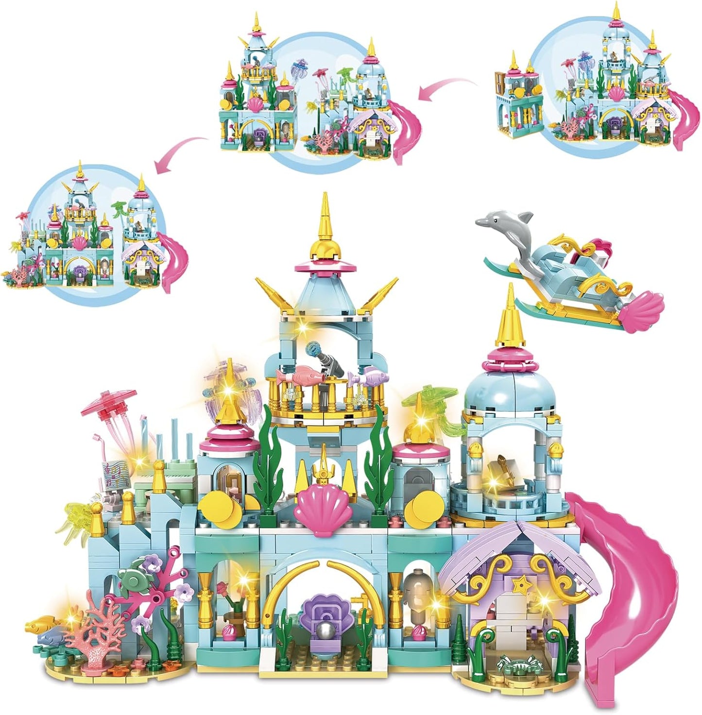 Girls Castle Princess Building Toys