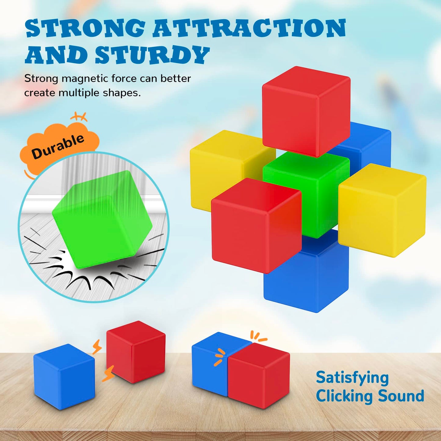 Magnetic Building Blocks Sensory Toys