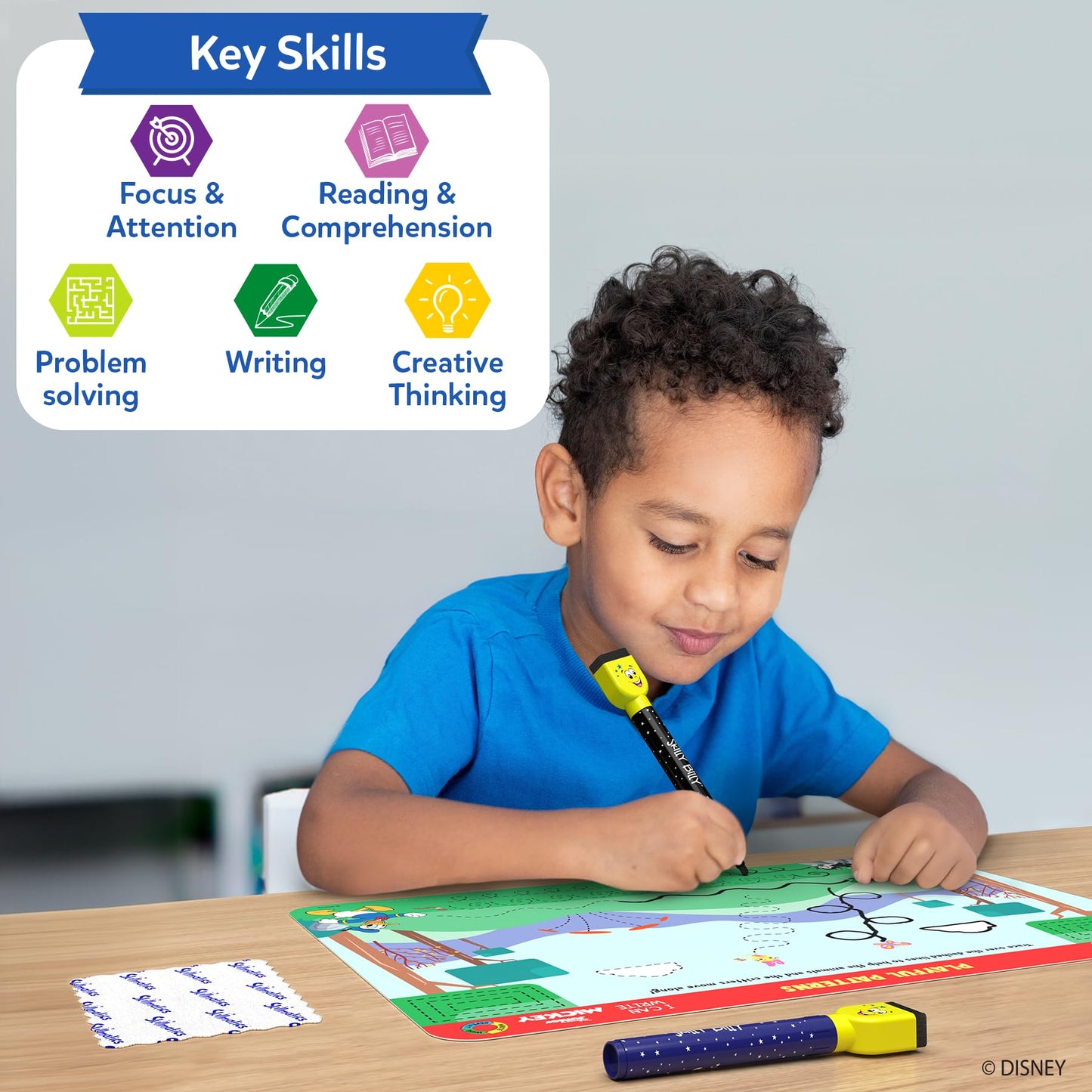 Skillmatics Search and Find Disney Princess Educational Game - Reusable Preschool Learning Activities, Perfect for Toddlers & Kids Who Love Toys, Art & Crafts, Gifts for Boys & Girls Ages 3, 4, 5, 6