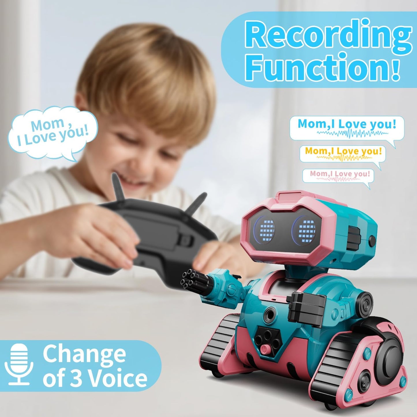 Robot Toys for Boys Girls,Rechargeable RC Robot