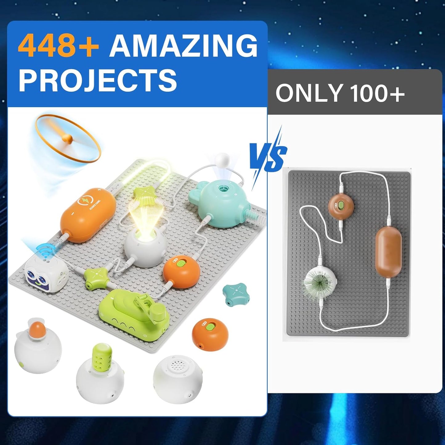 Kids Circuit Kit - 448+ STEM Projects Ages 5-12