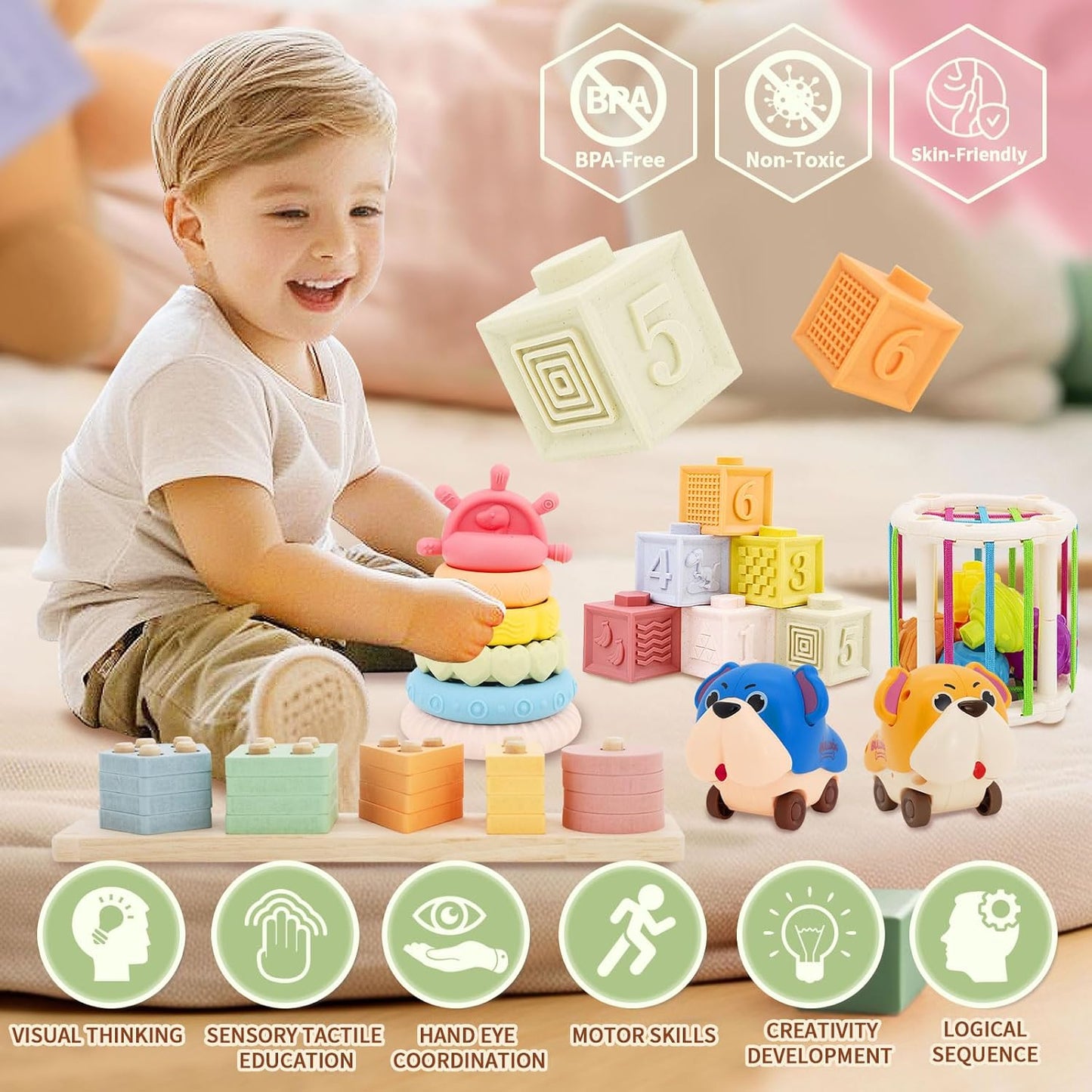 8 in 1 Montessori Toys Set