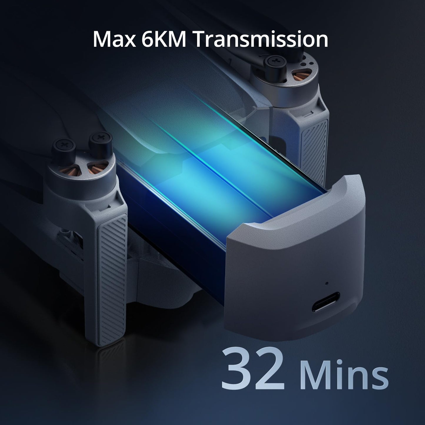 Potensic ATOM, 3-Axis Gimbal 4K Drone with Camera for Adults, Under 249g, 64 Mins Flight, Max 6KM Transmission, Visual Tracking, 4K/30FPS QuickShots, Expansion Kit