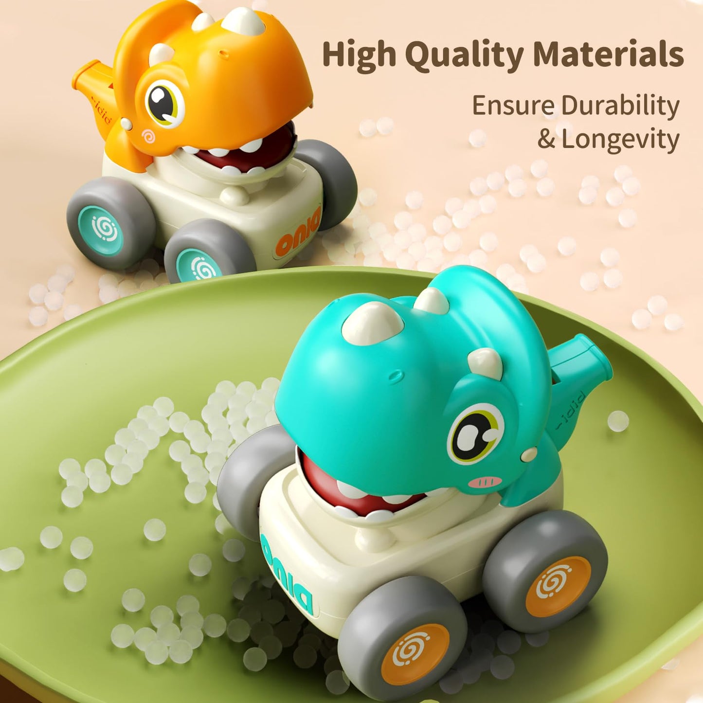 Colorful Animal Whistle Cars – Press & Go Toddler Toys for 1-3 Year Olds, Bright Colors, Perfect Gift**