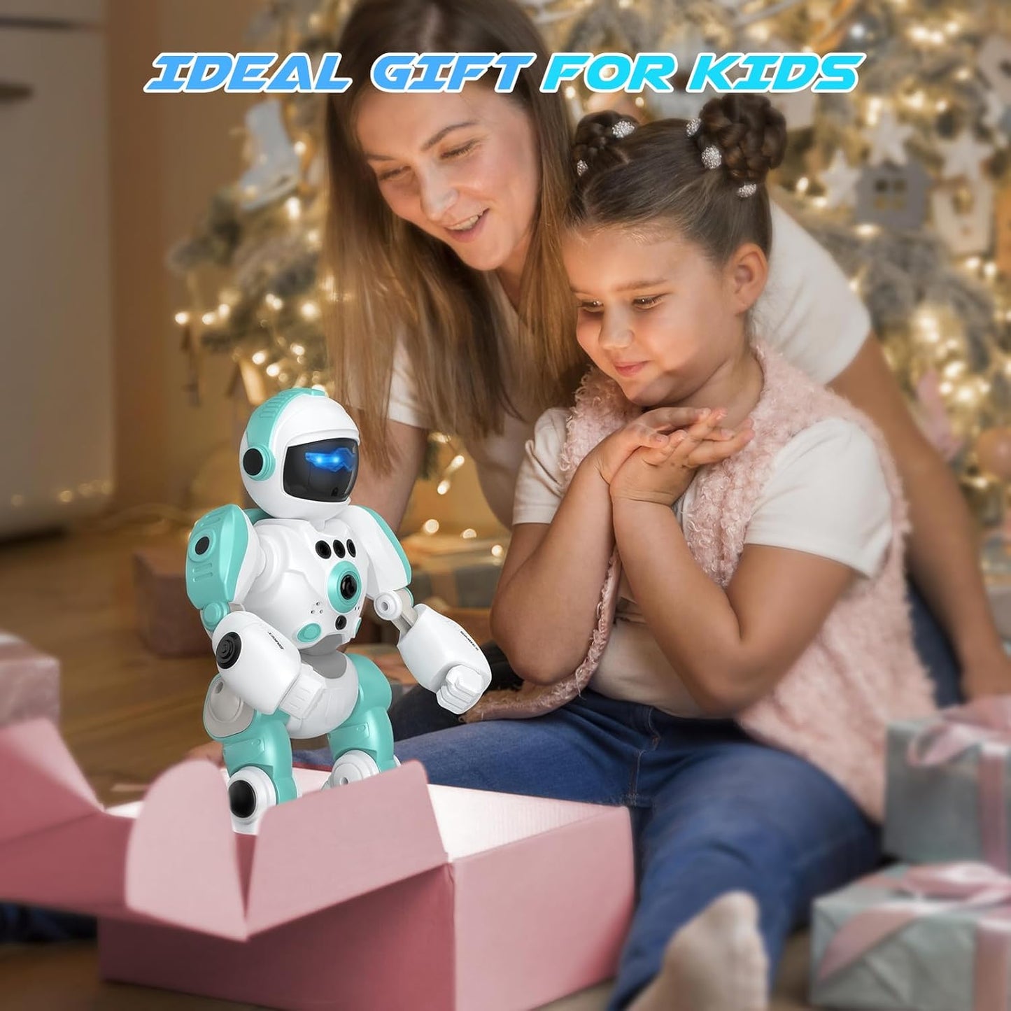 Kids Robot Toys, Remote Control Robot, Programmable Robot with Recorded Voice Music Dance Gesture Control, Gift for Toddler Boys and Girls