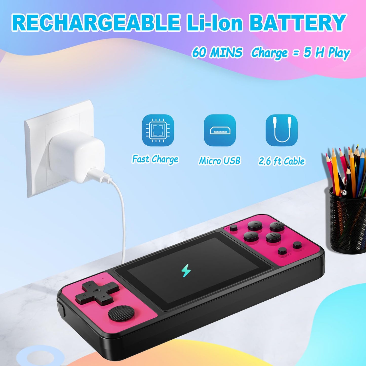 Beico 32 Bit Kids Handheld Games Preloaded 139 Video Games