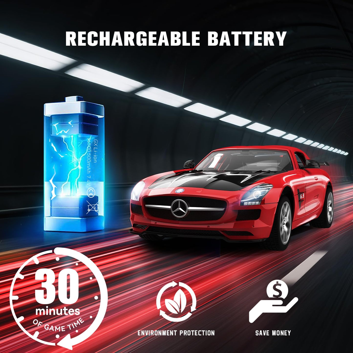 Officially Licensed Mercedes-Benz AMG GT 1:14 RC Race Car