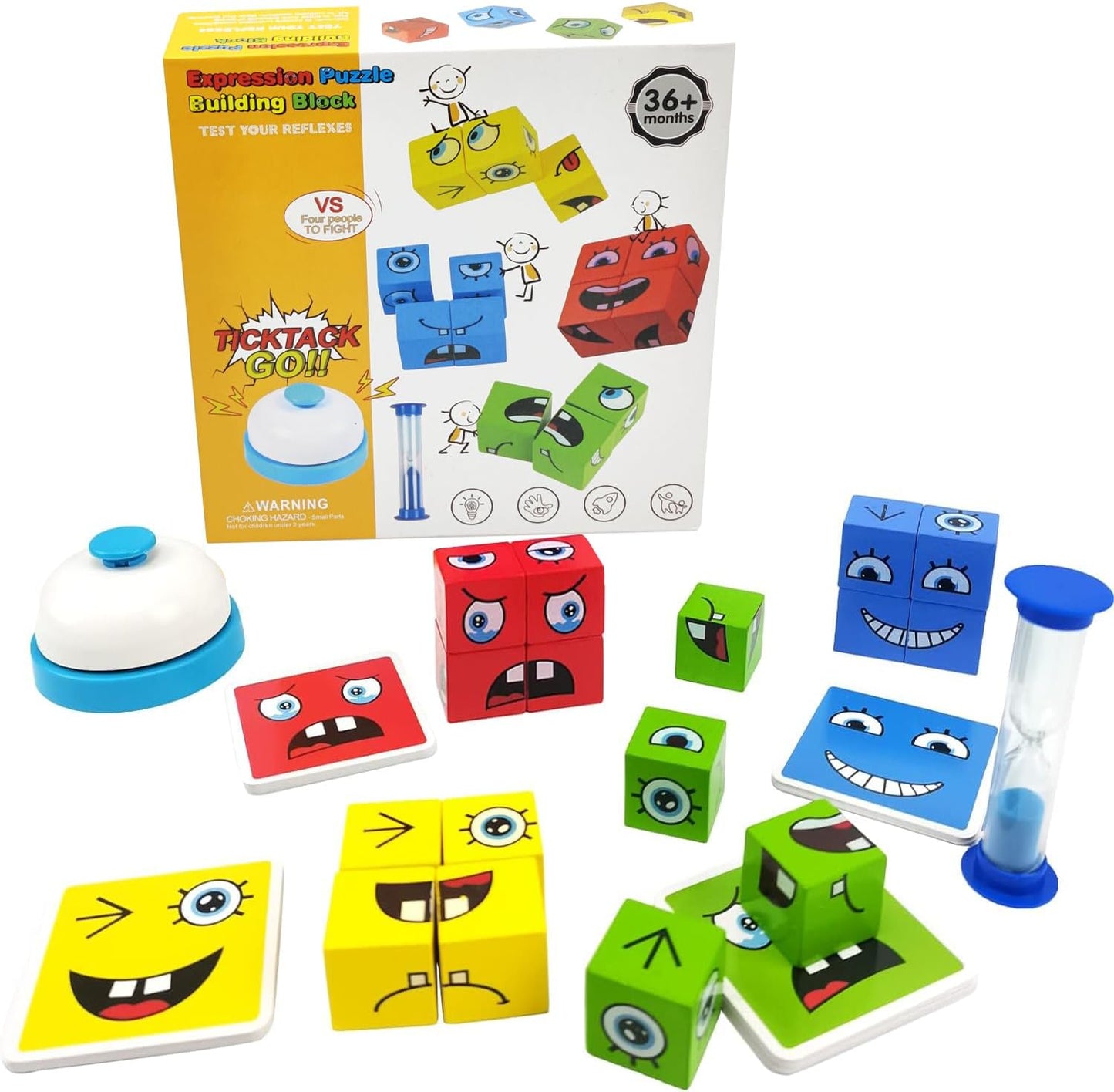 Expression Puzzle Building Blocks