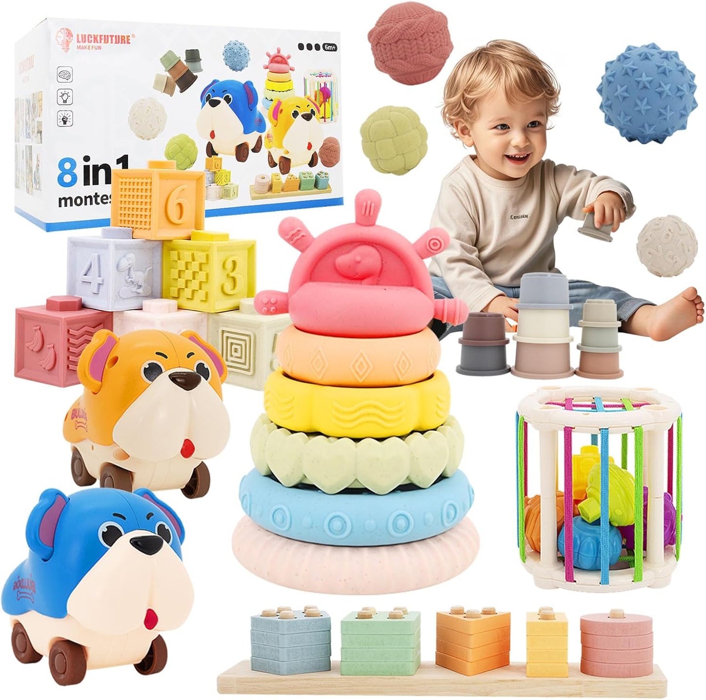 8 in 1 Montessori Toys Set