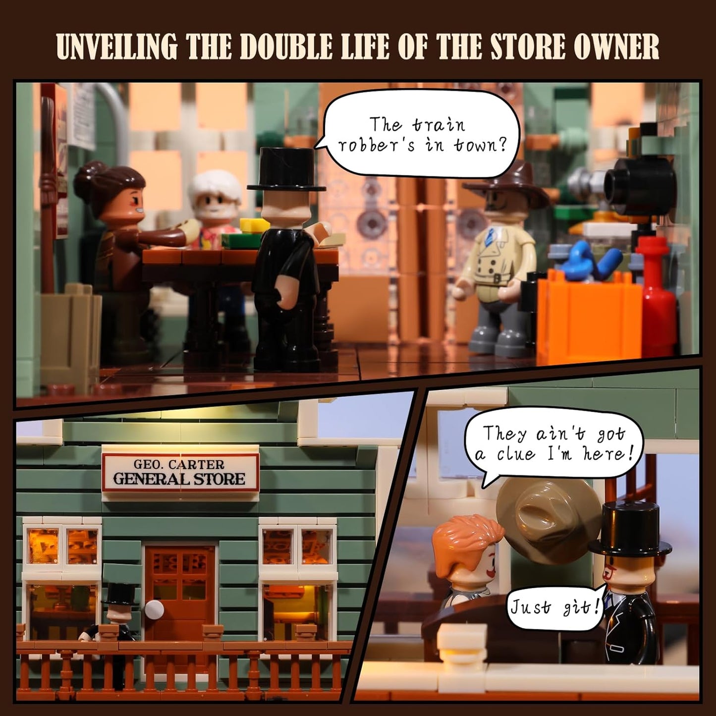 Western General Store Lighting Building-Bricks Set
