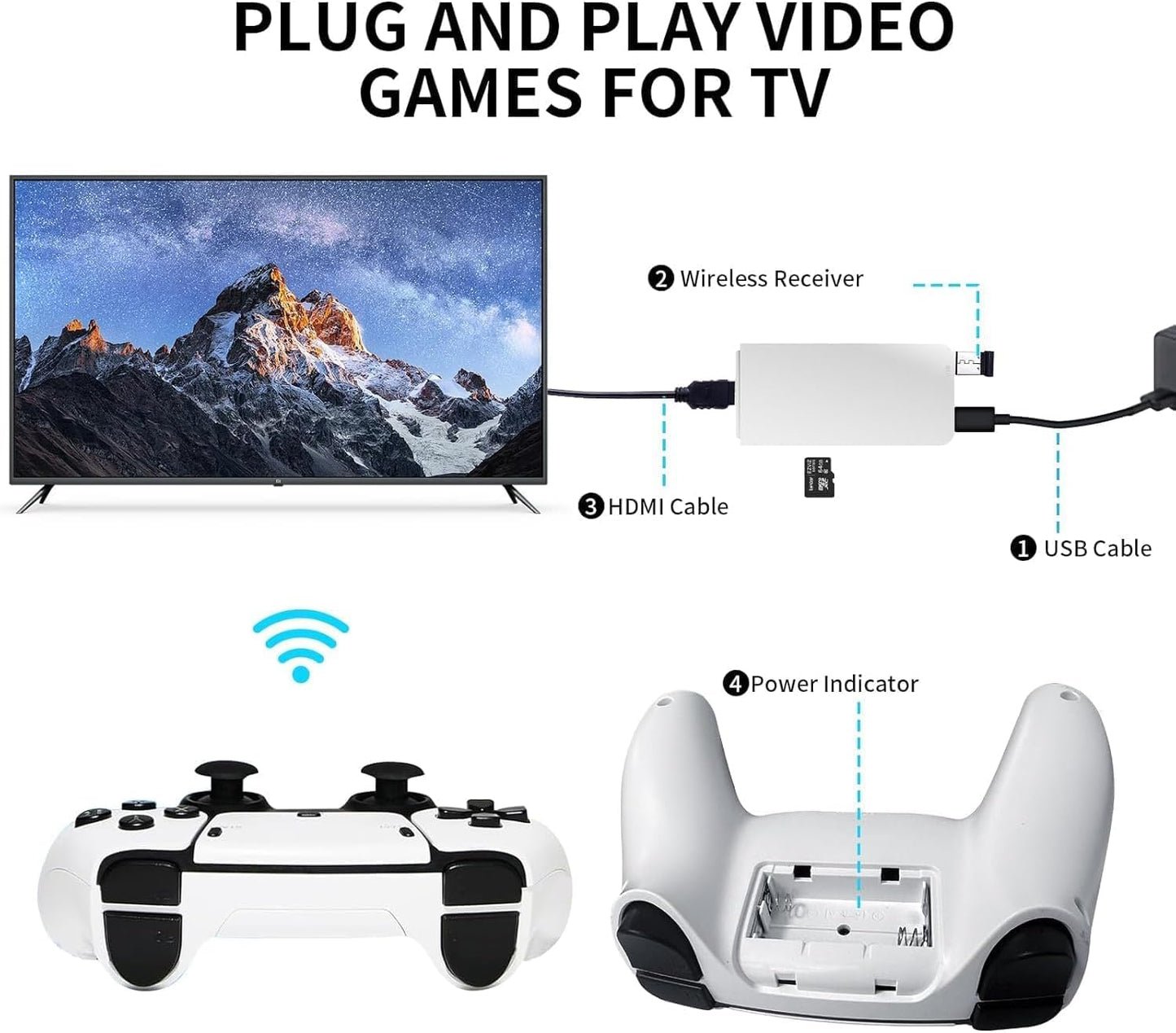 Wireless Retro Handheld Game Console