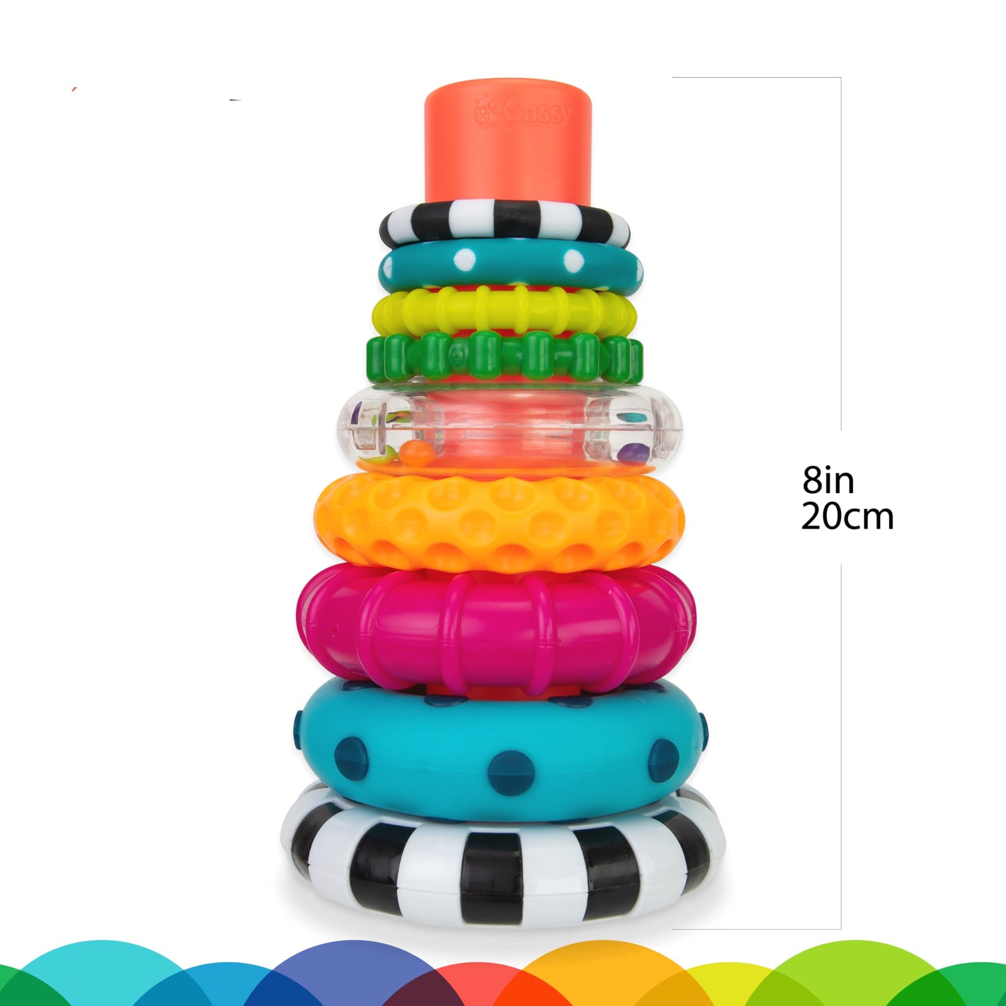 Sassy Stacks of Circles Stacking Ring Toys Set