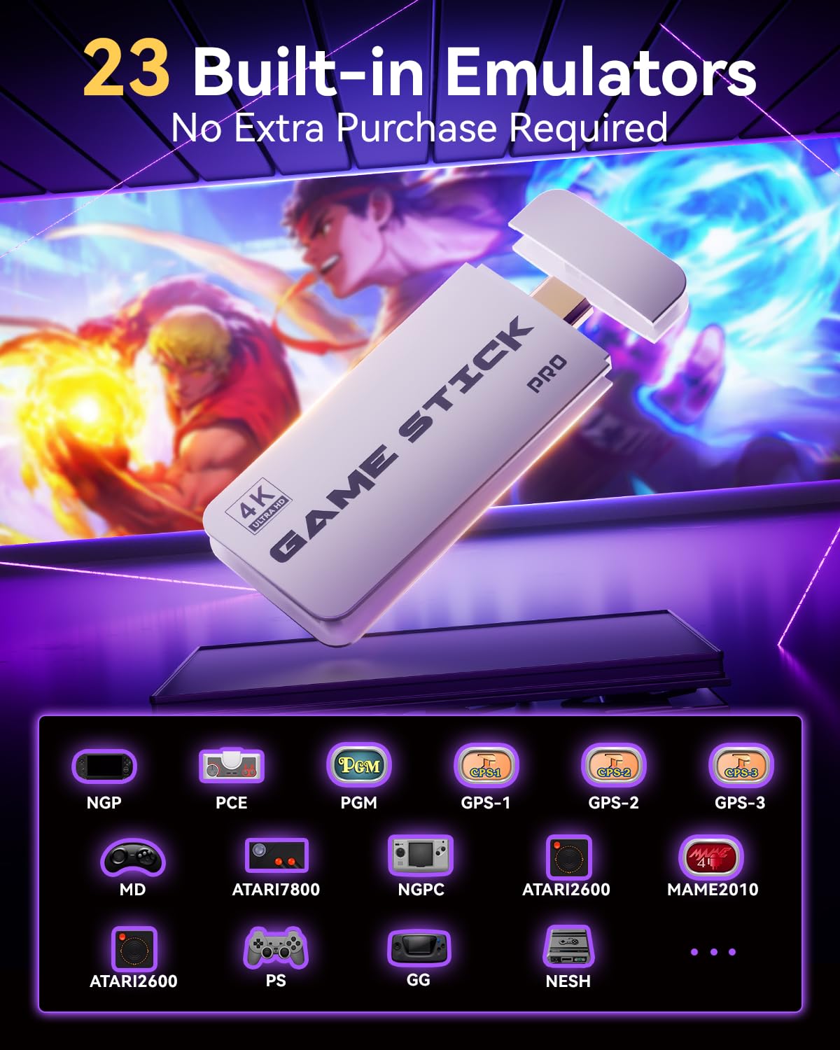 2025 Upgraded Retro Gaming Console Stick