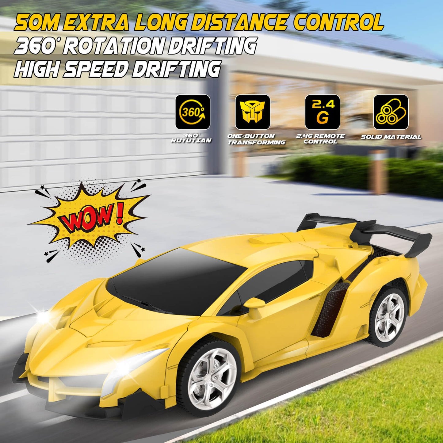 Transform Remote Control Car Toy for Kids