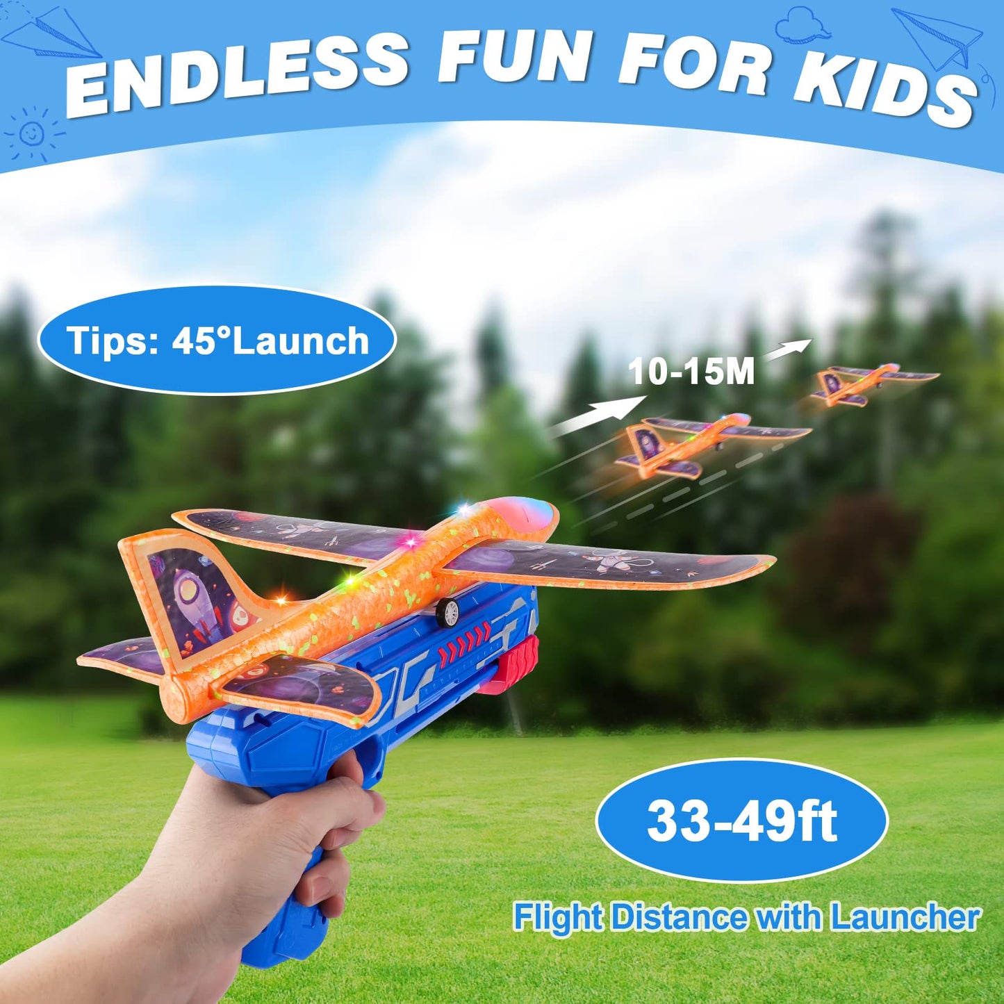 3 Pack Airplane Launcher Toys,