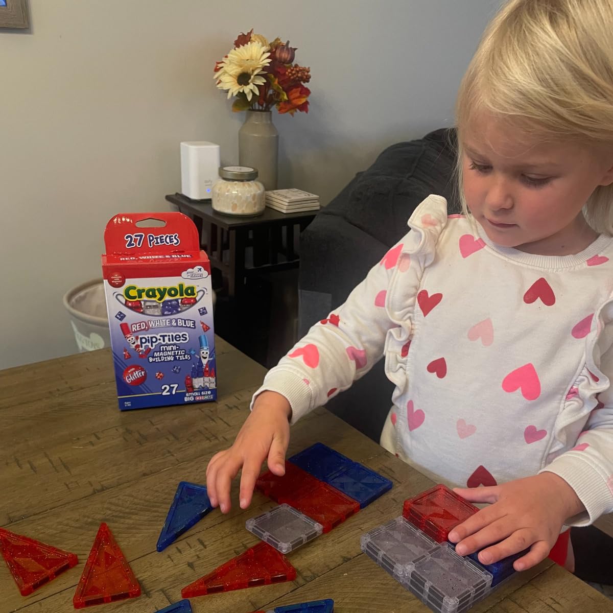 Crayola Mini Magnetic PIP-Tiles, Bold Colors