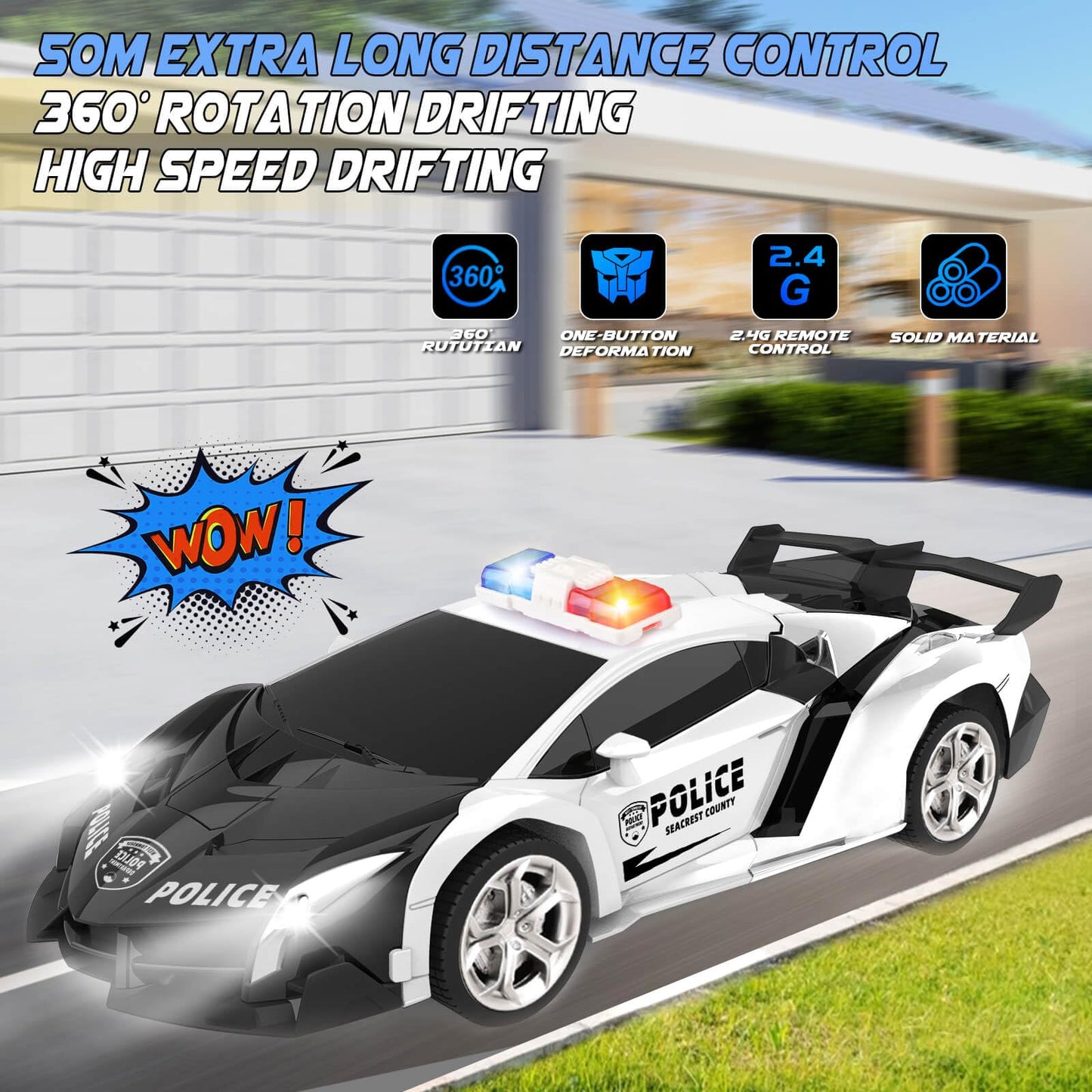 Transform Remote Control Car Toy for Kids