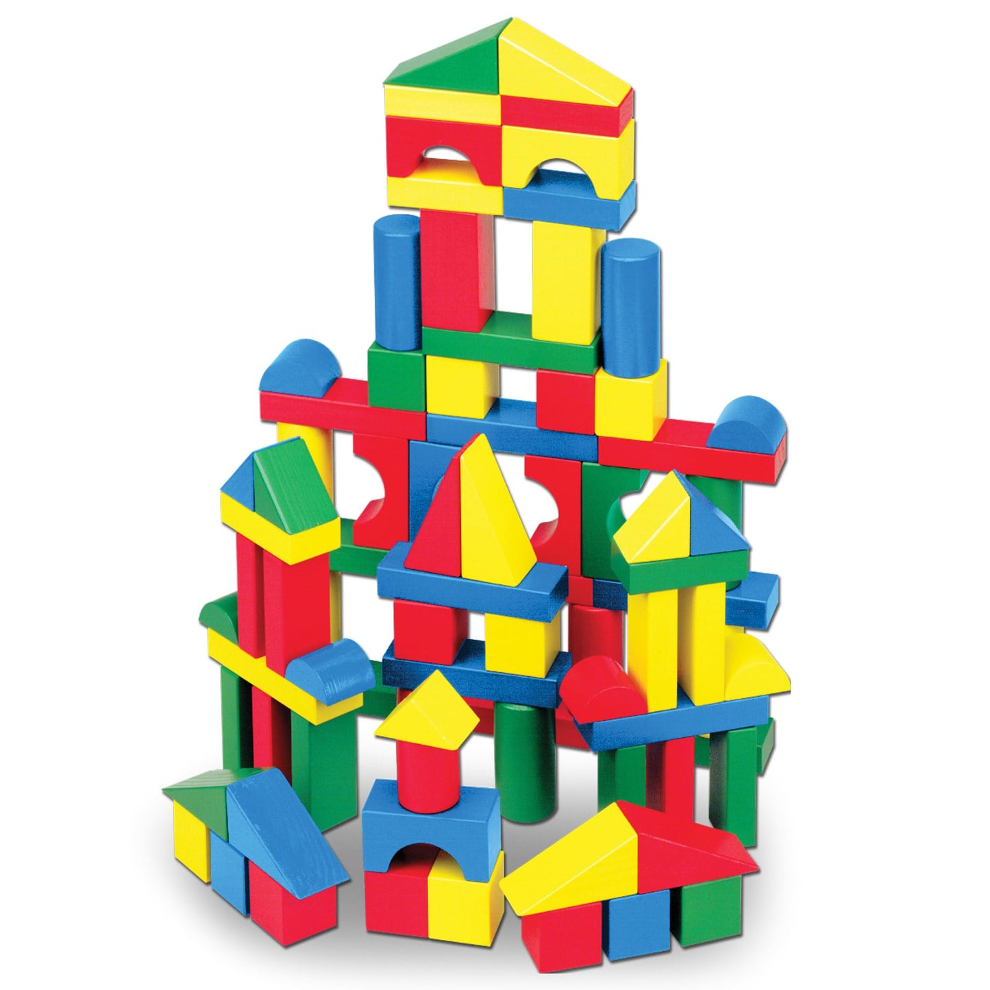 Melissa & Doug Wooden Building Blocks Set