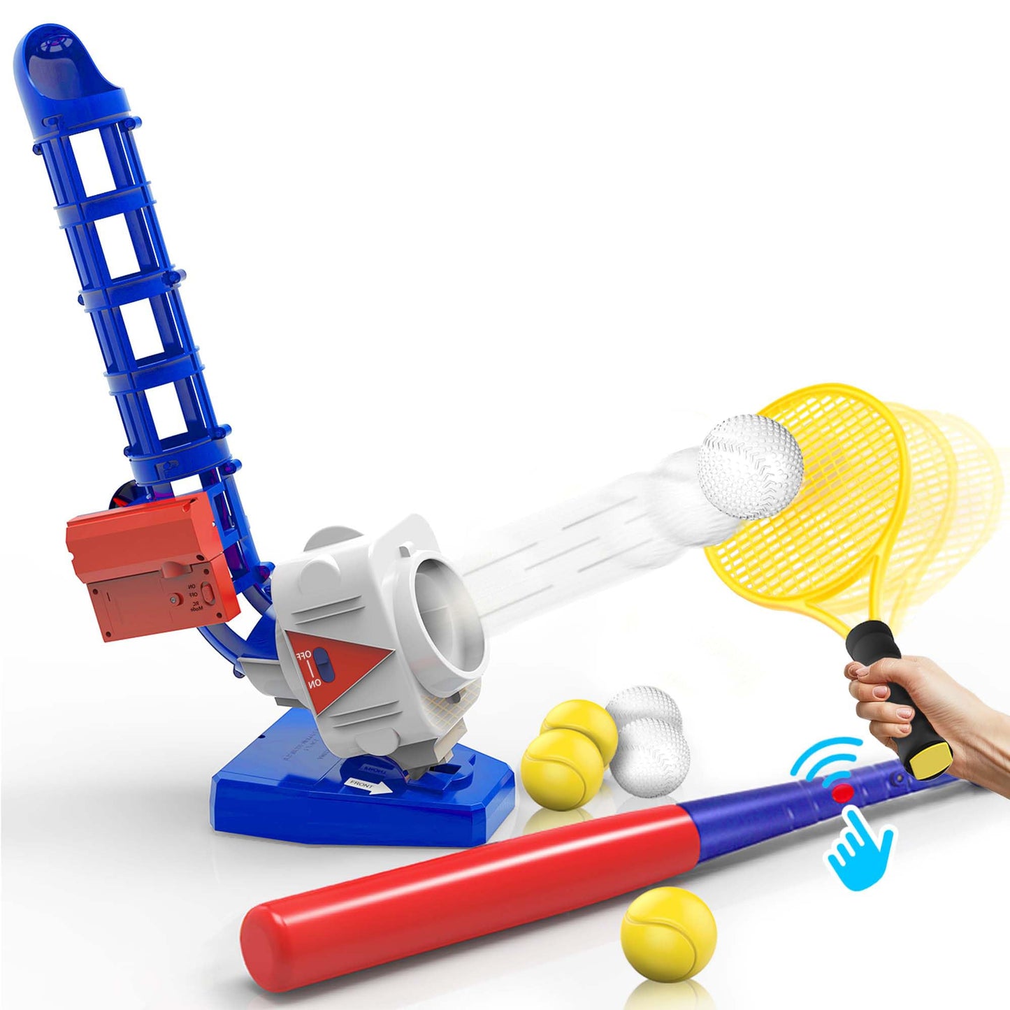 2 in 1 RC Baseball Tennis Pitcher