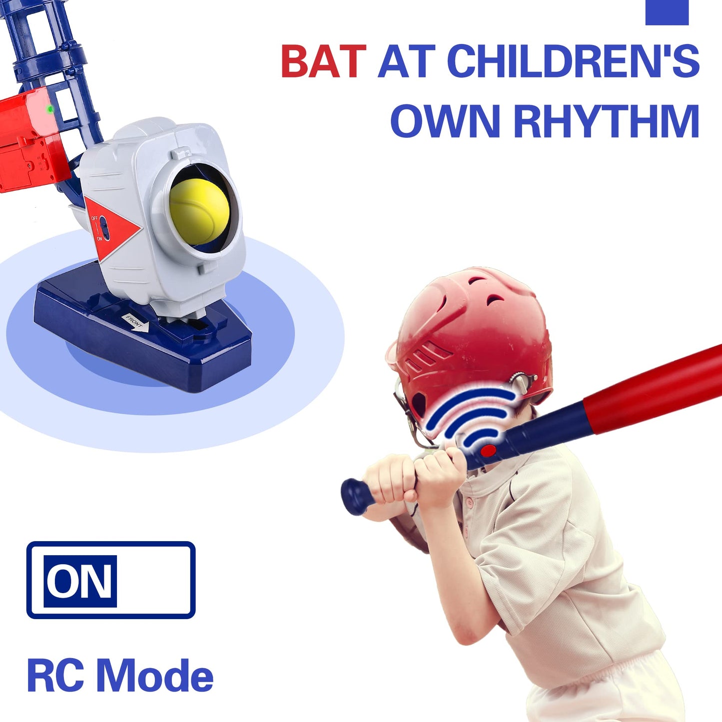 2 in 1 RC Baseball Tennis Pitcher