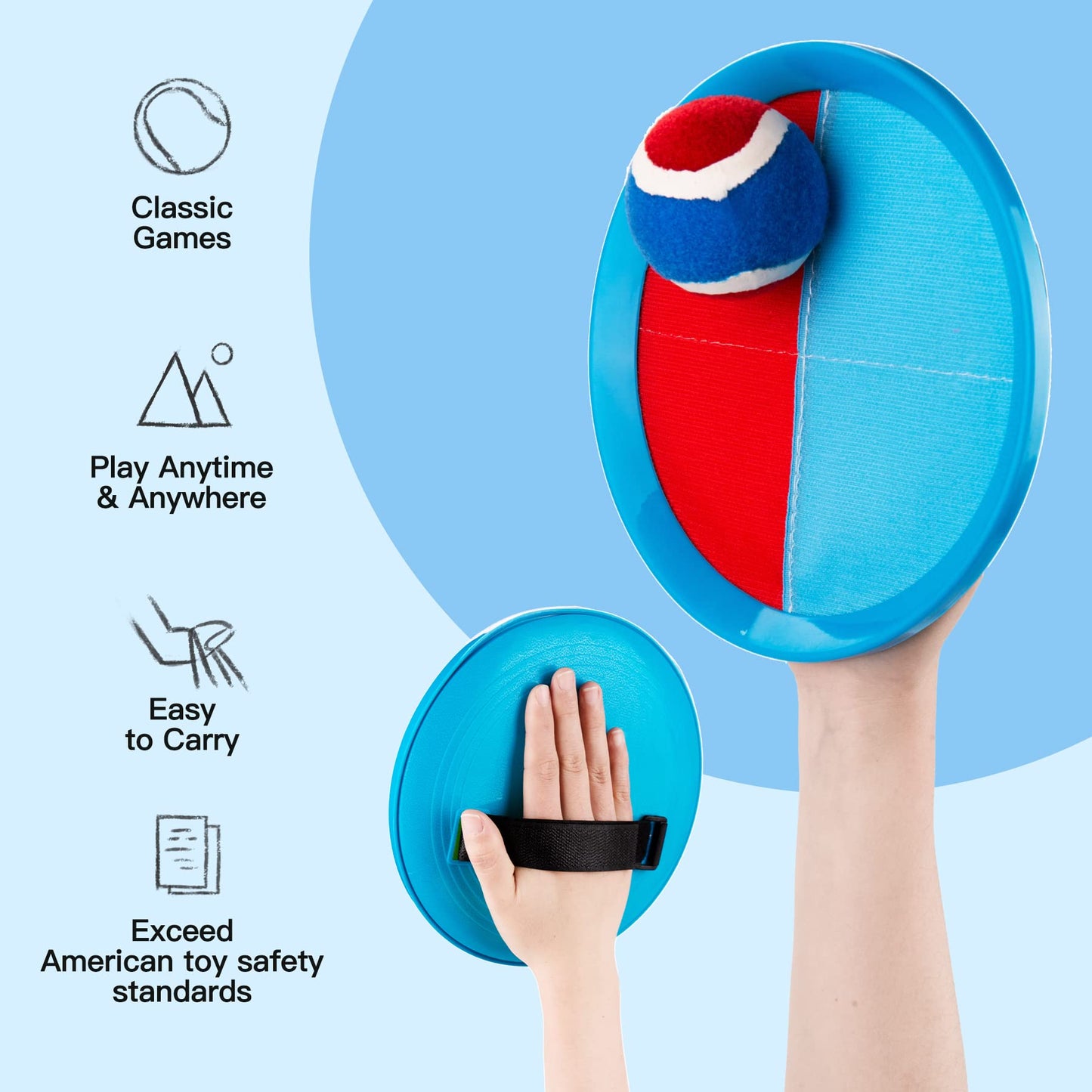 Upgraded Toss and Catch Ball Game Set